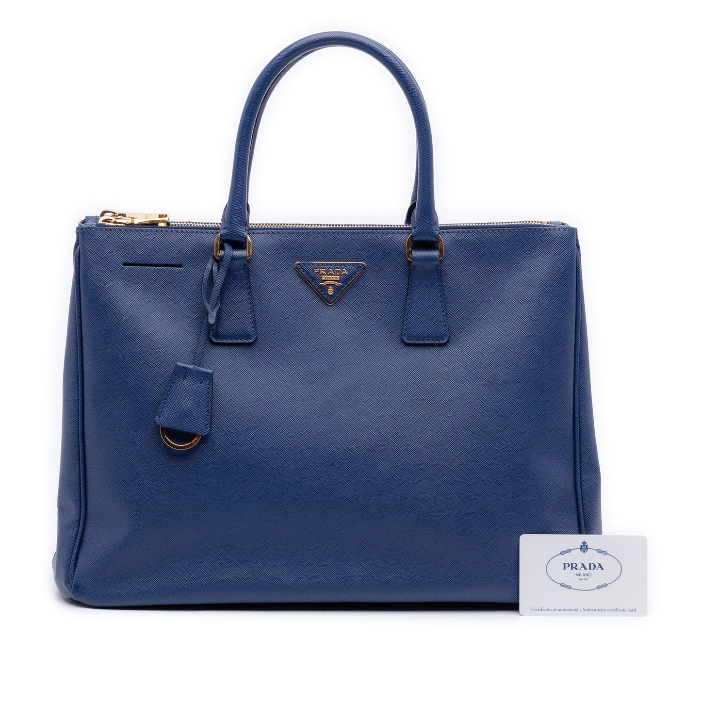 Prada Large Saffiano Lux Galleria Double Zip Satchel