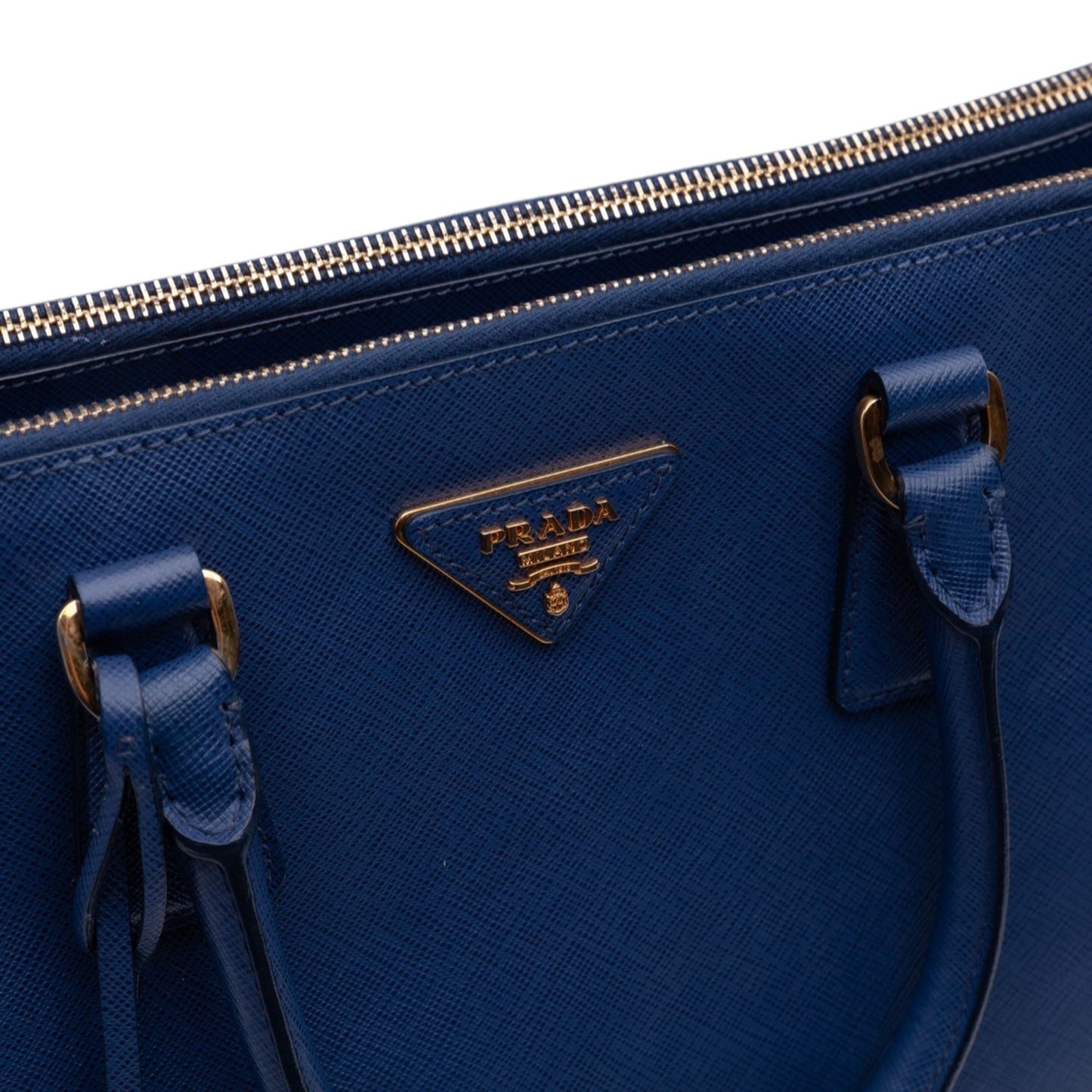 Prada Large Saffiano Lux Galleria Double Zip Satchel