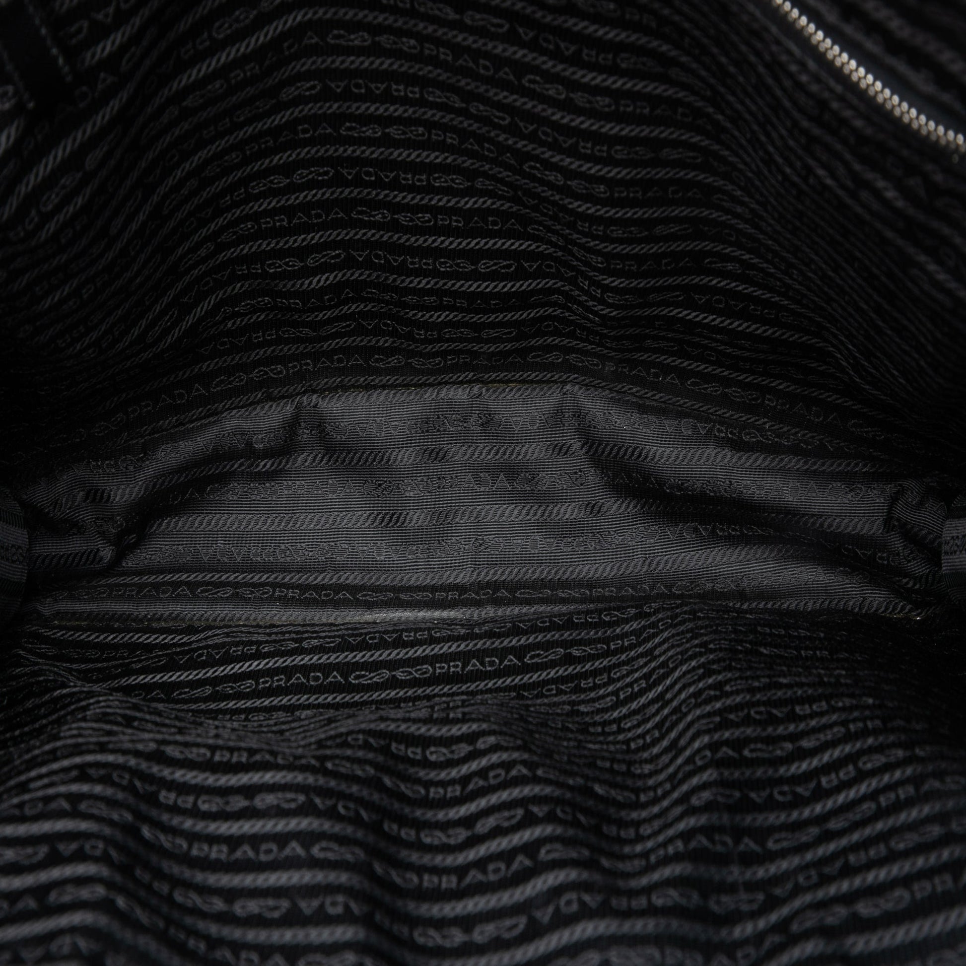 Prada Saffiano Cuir Travel Front Zip Pocket Briefcase