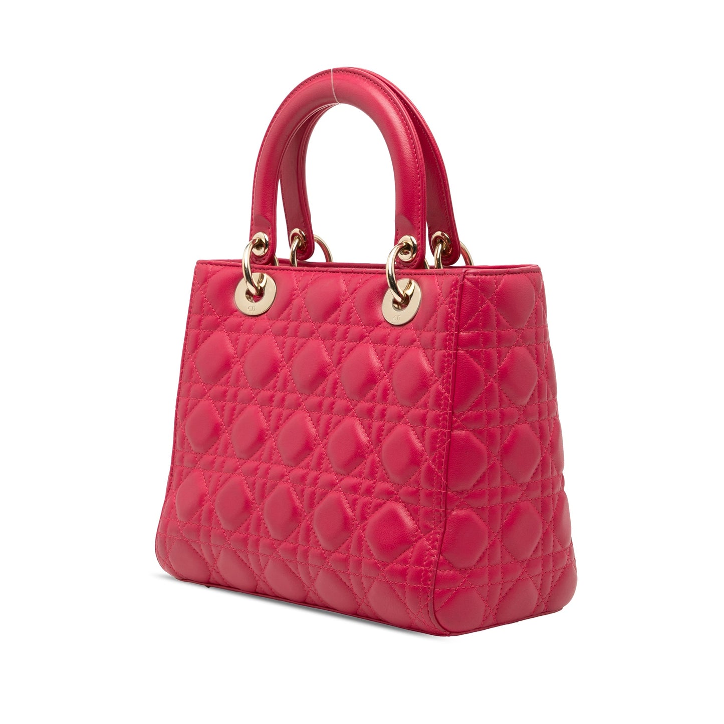 Dior Medium Lambskin Cannage Lady Dior
