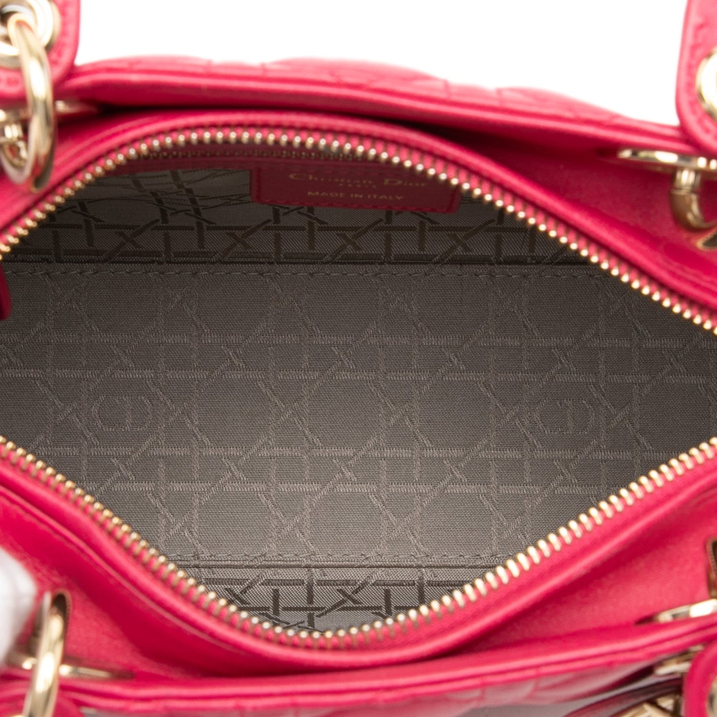 Dior Medium Lambskin Cannage Lady Dior