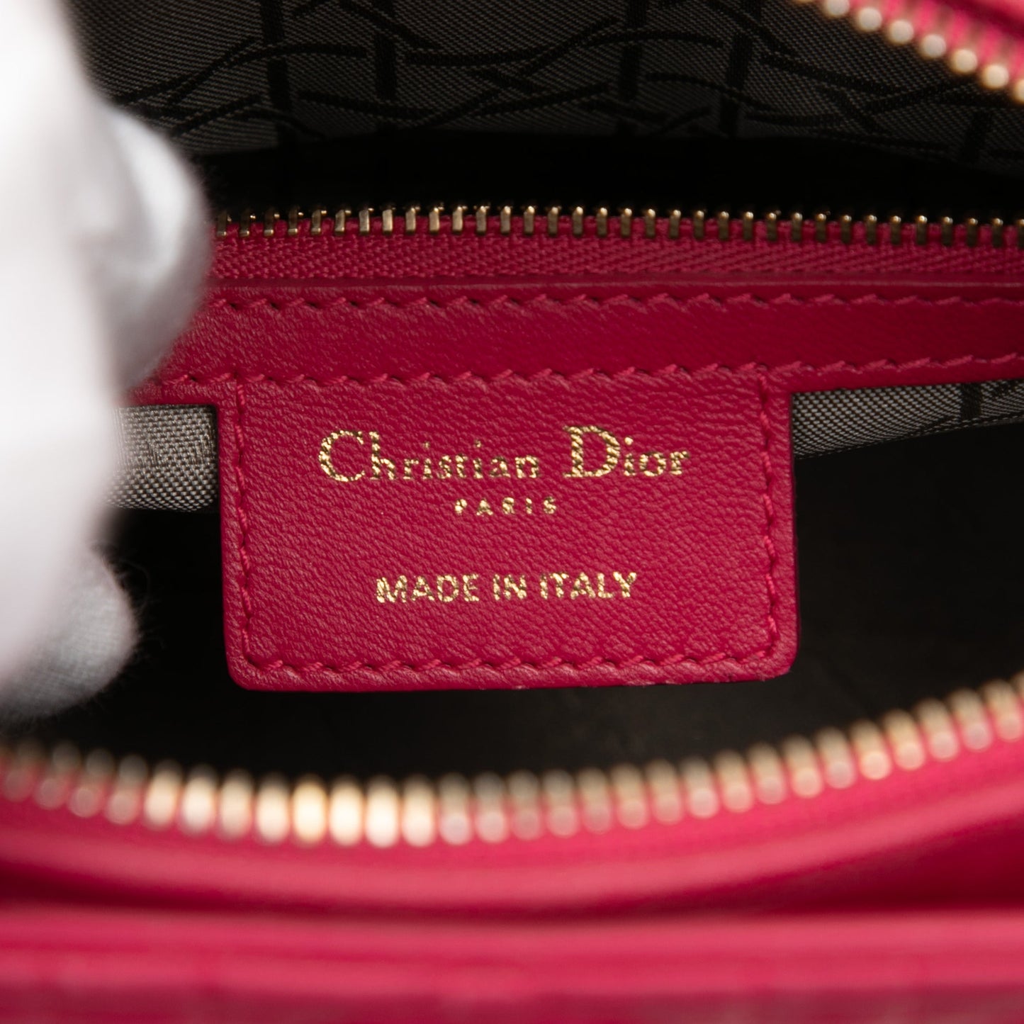 Dior Medium Lambskin Cannage Lady Dior
