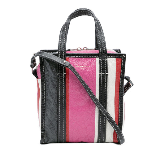 Balenciaga XS Lambskin Bazar Shopper Satchel