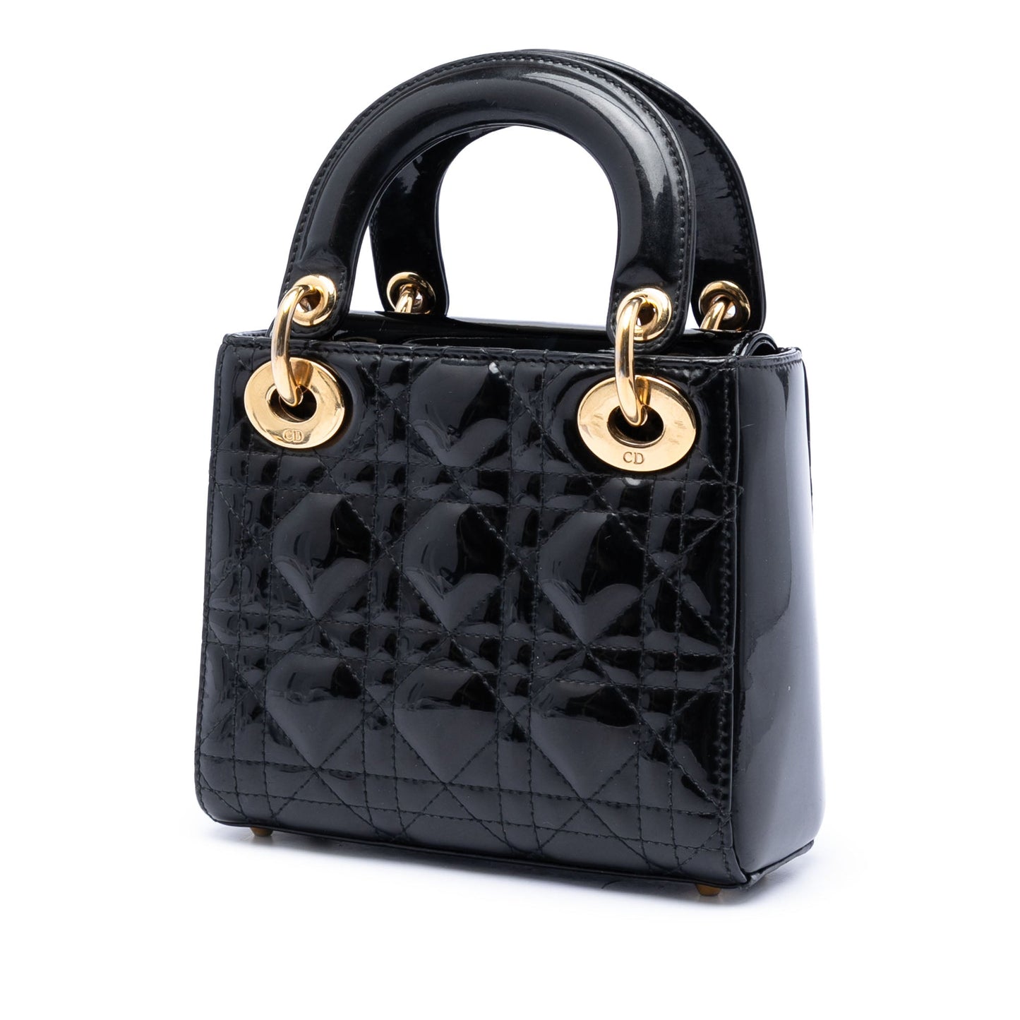 Dior Mini Patent Cannage Lady Dior