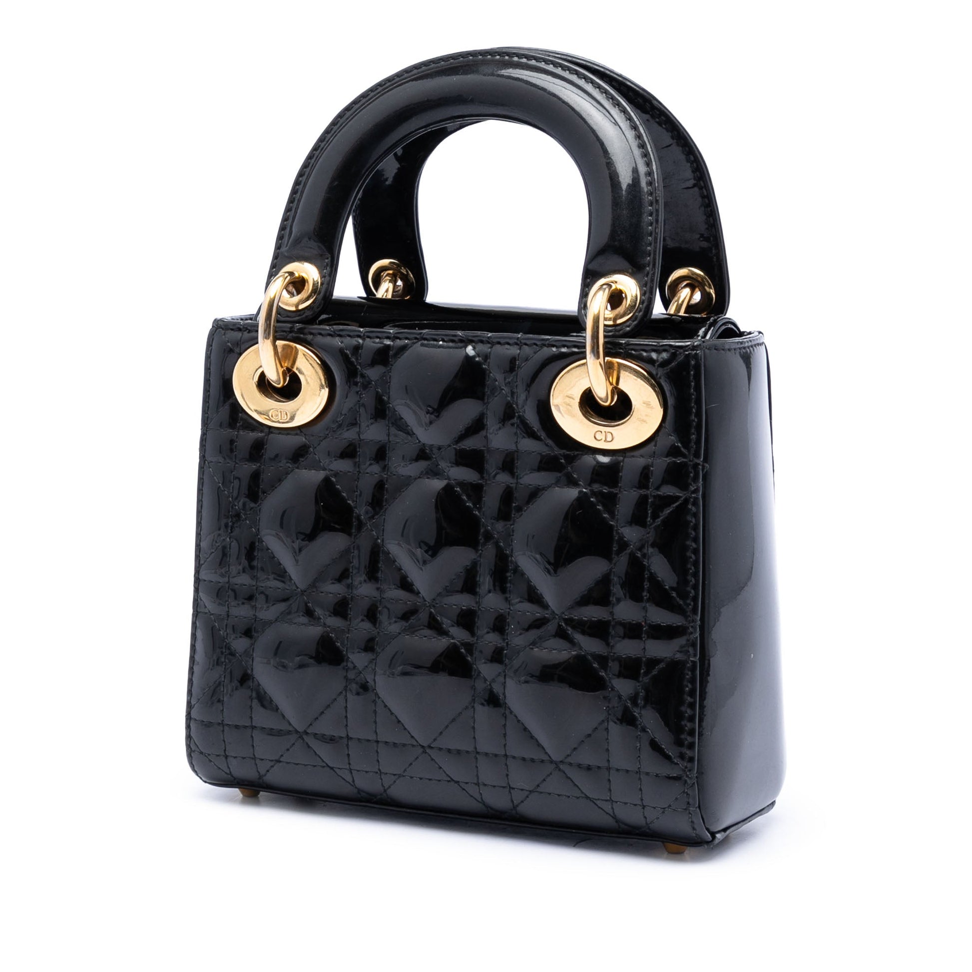 Dior Mini Patent Cannage Lady Dior