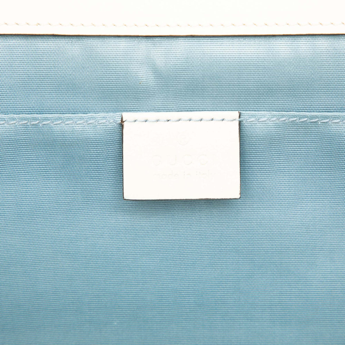 Gucci Guccy Sega Calfskin Portfolio Clutch — White