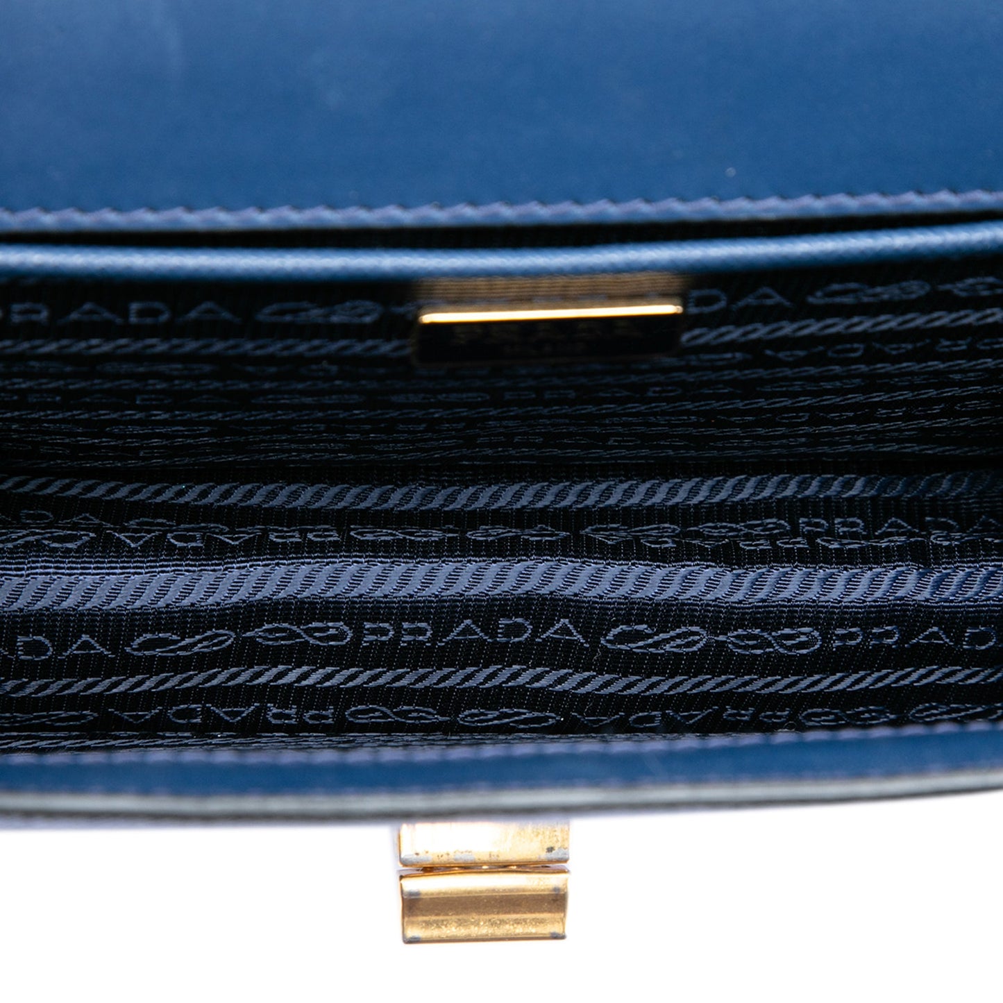 Prada Saffiano Turnlock Chain Crossbody
