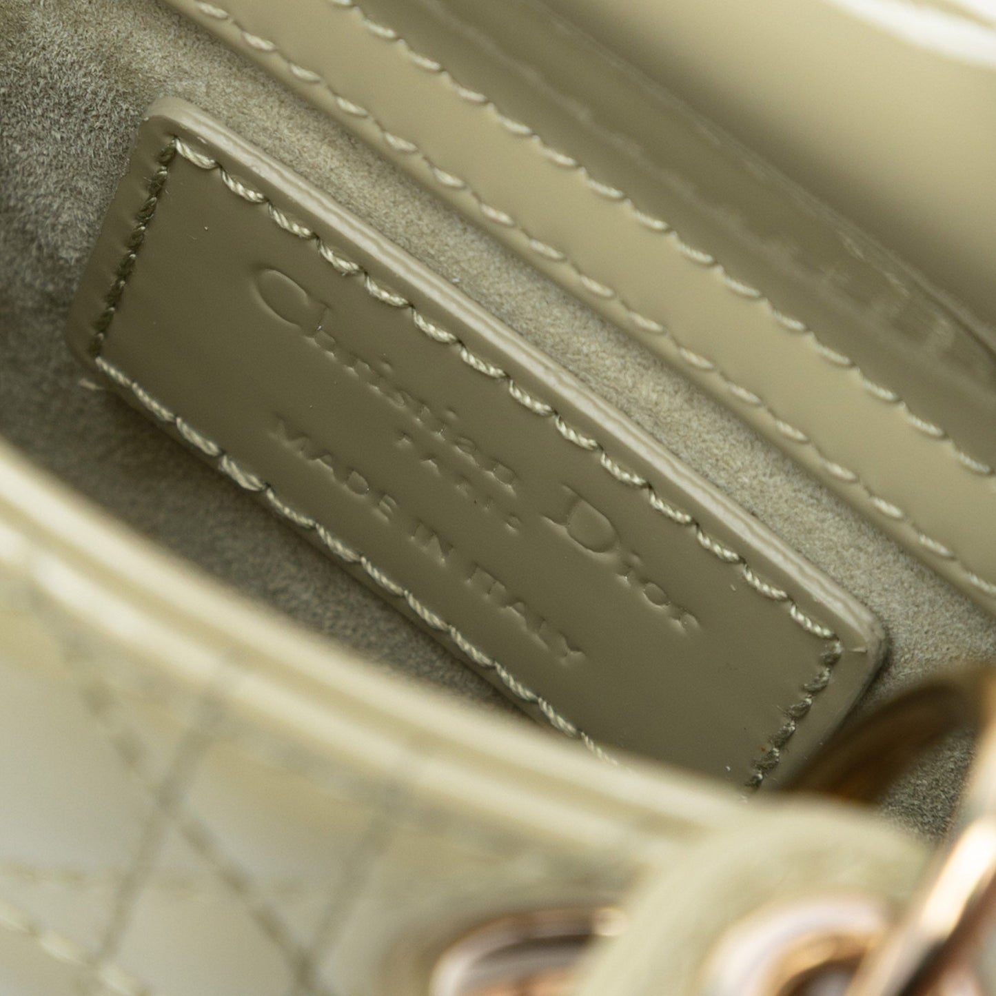 Dior Micro Patent Cannage Lady Dior