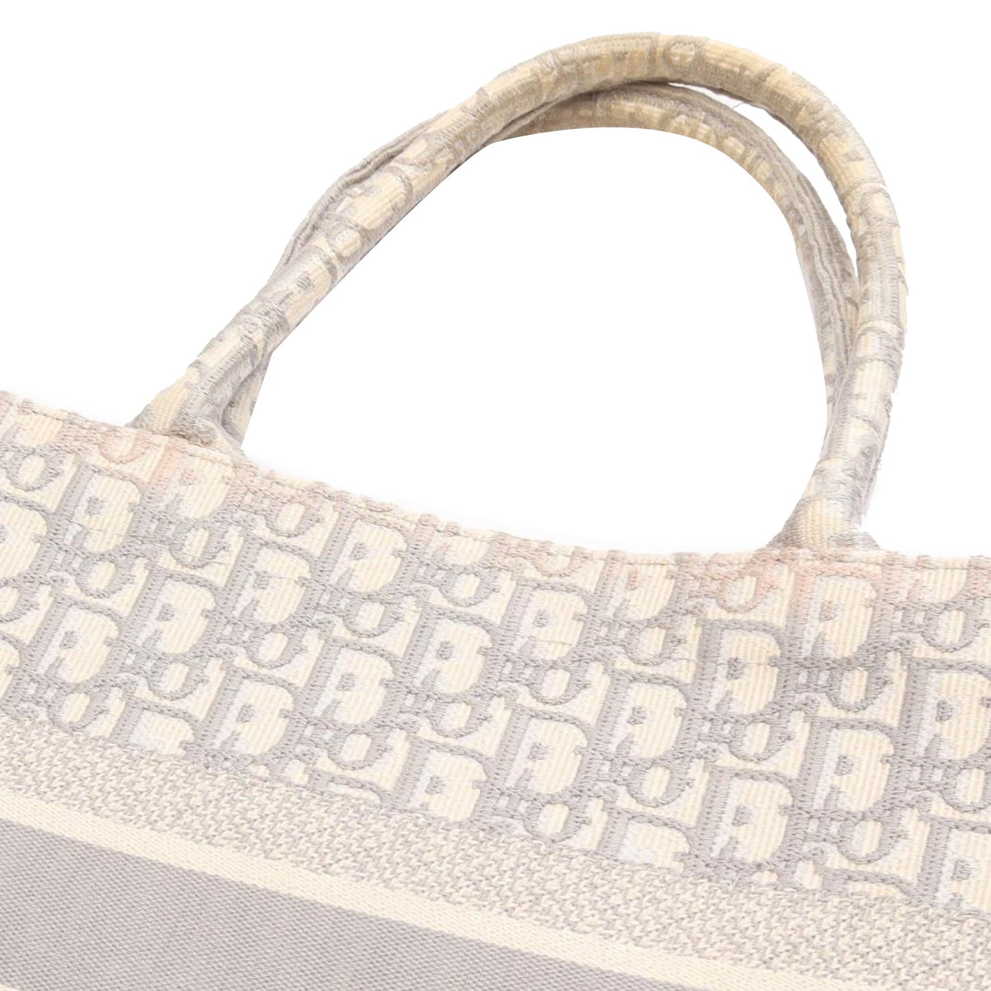 Dior Medium Oblique Embroidered Canvas Book Tote