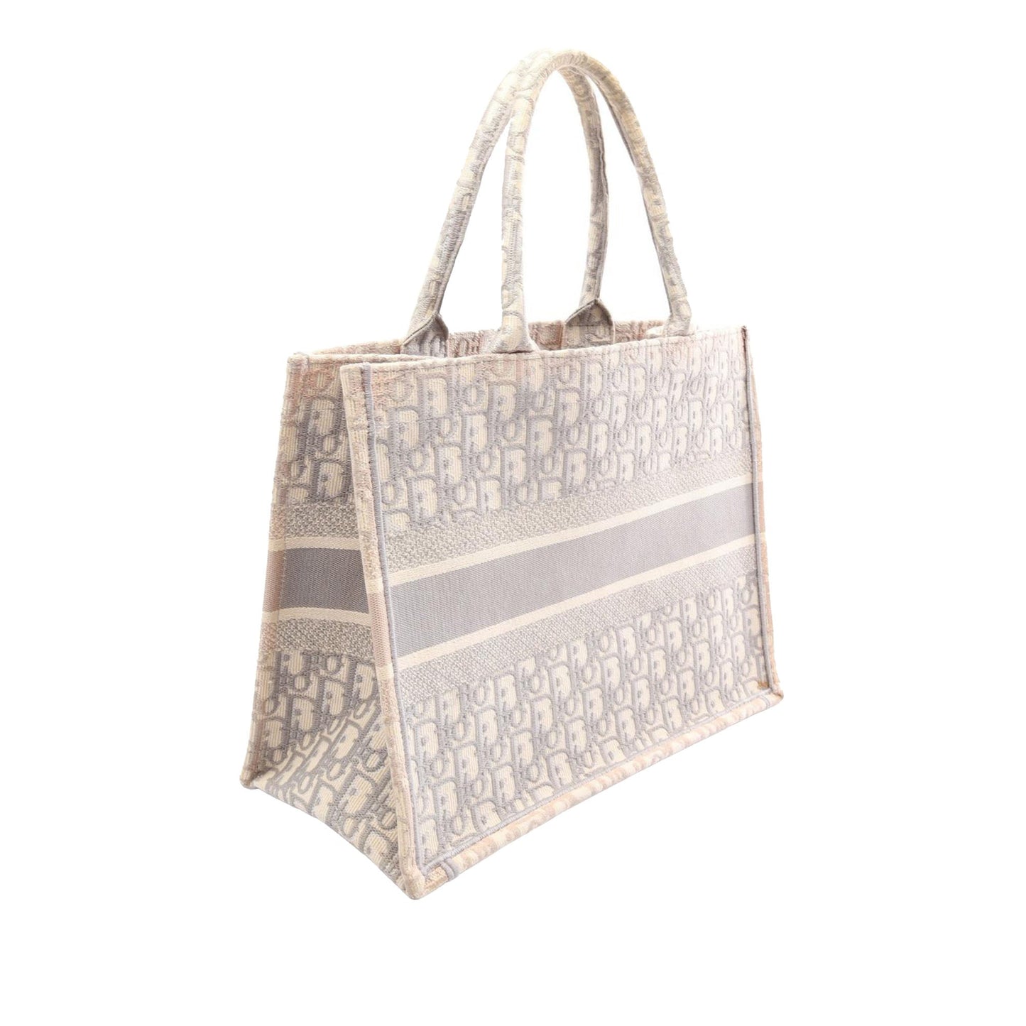 Dior Medium Oblique Embroidered Canvas Book Tote