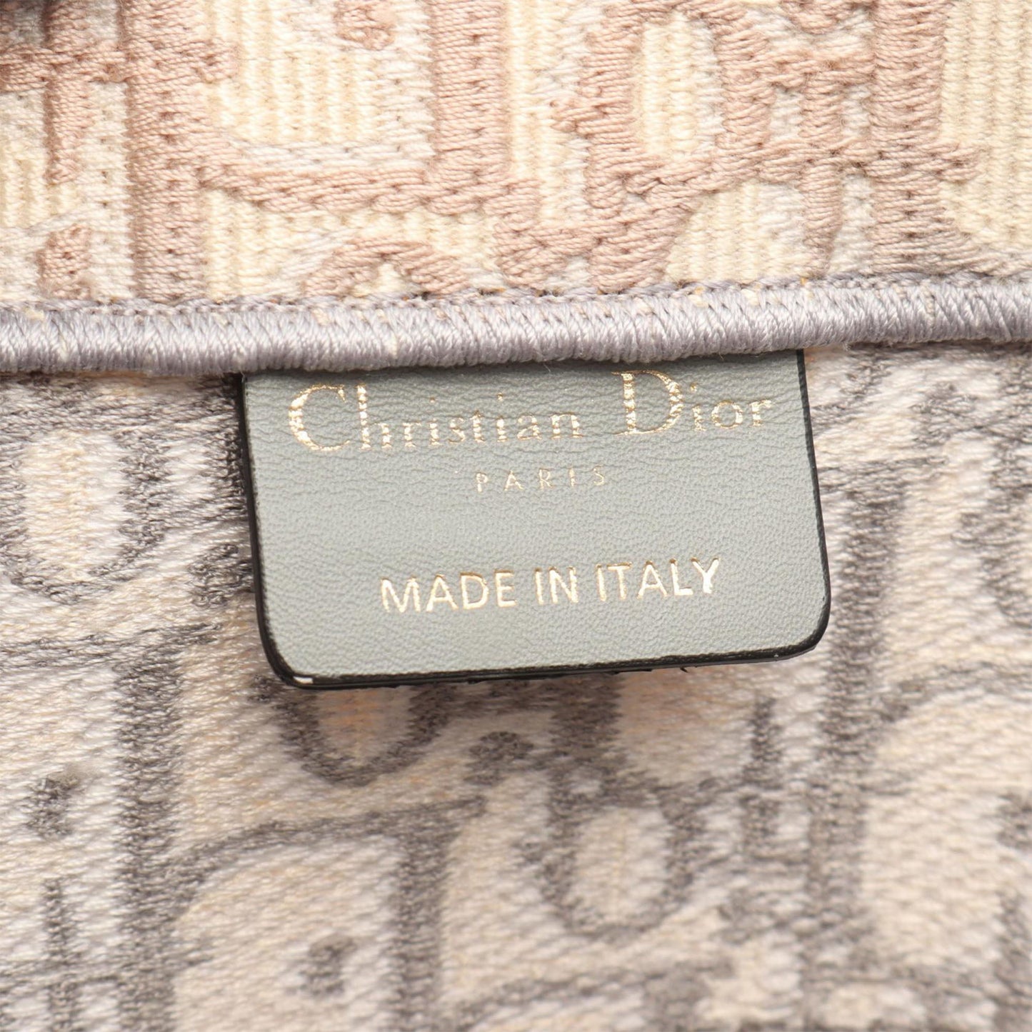 Dior Medium Oblique Embroidered Canvas Book Tote