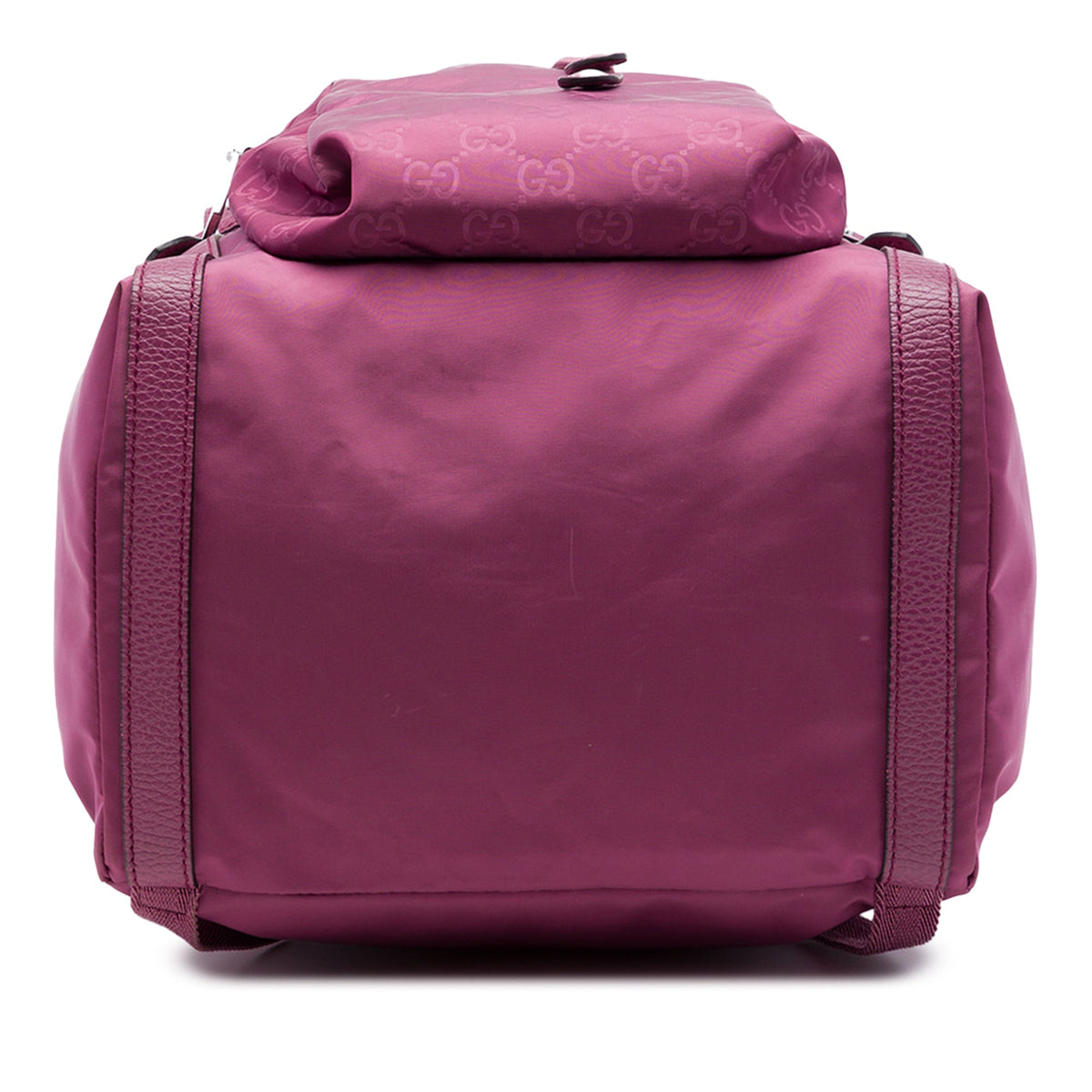 Gucci GG Nylon Double Buckle Backpack — Pink