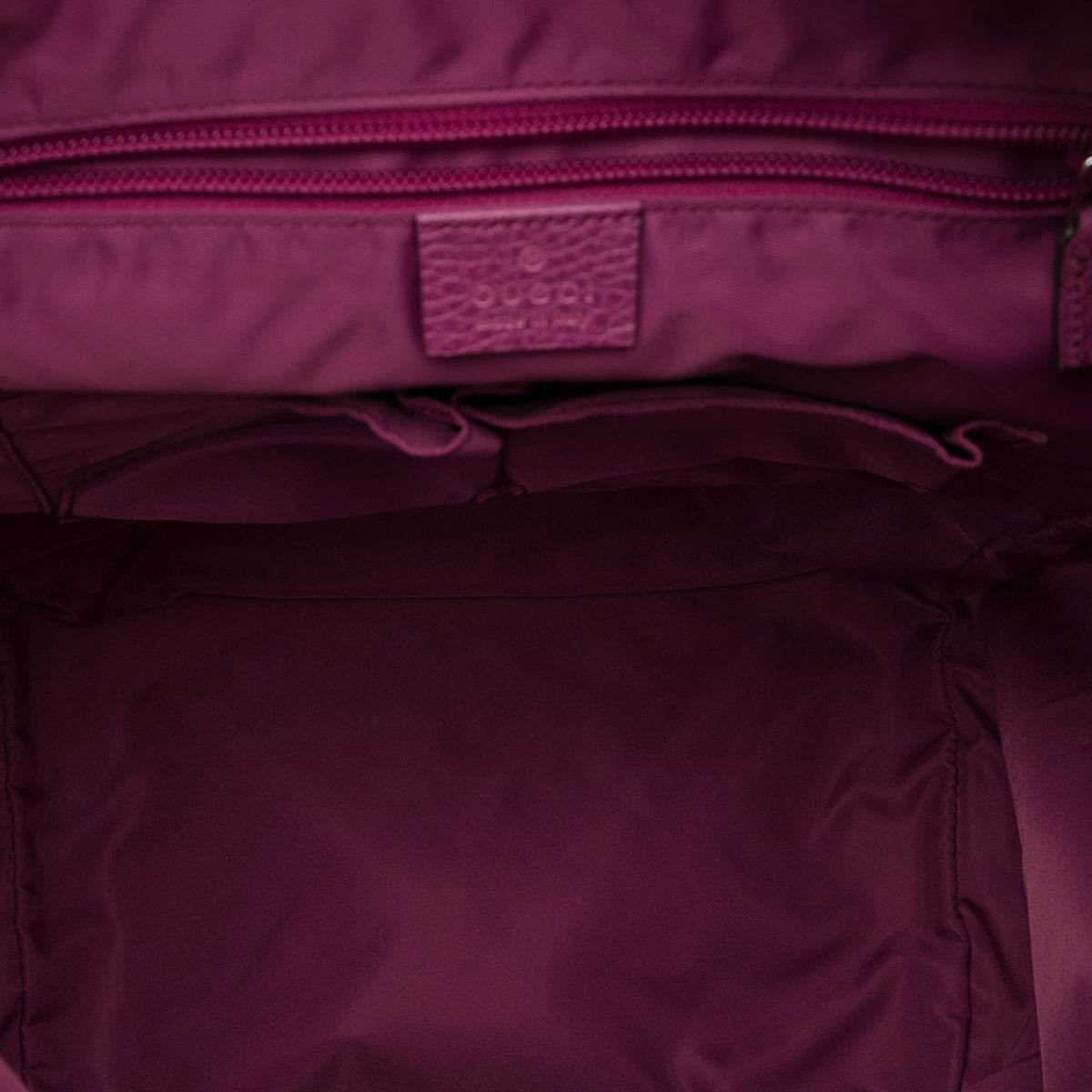 Gucci GG Nylon Double Buckle Backpack — Pink