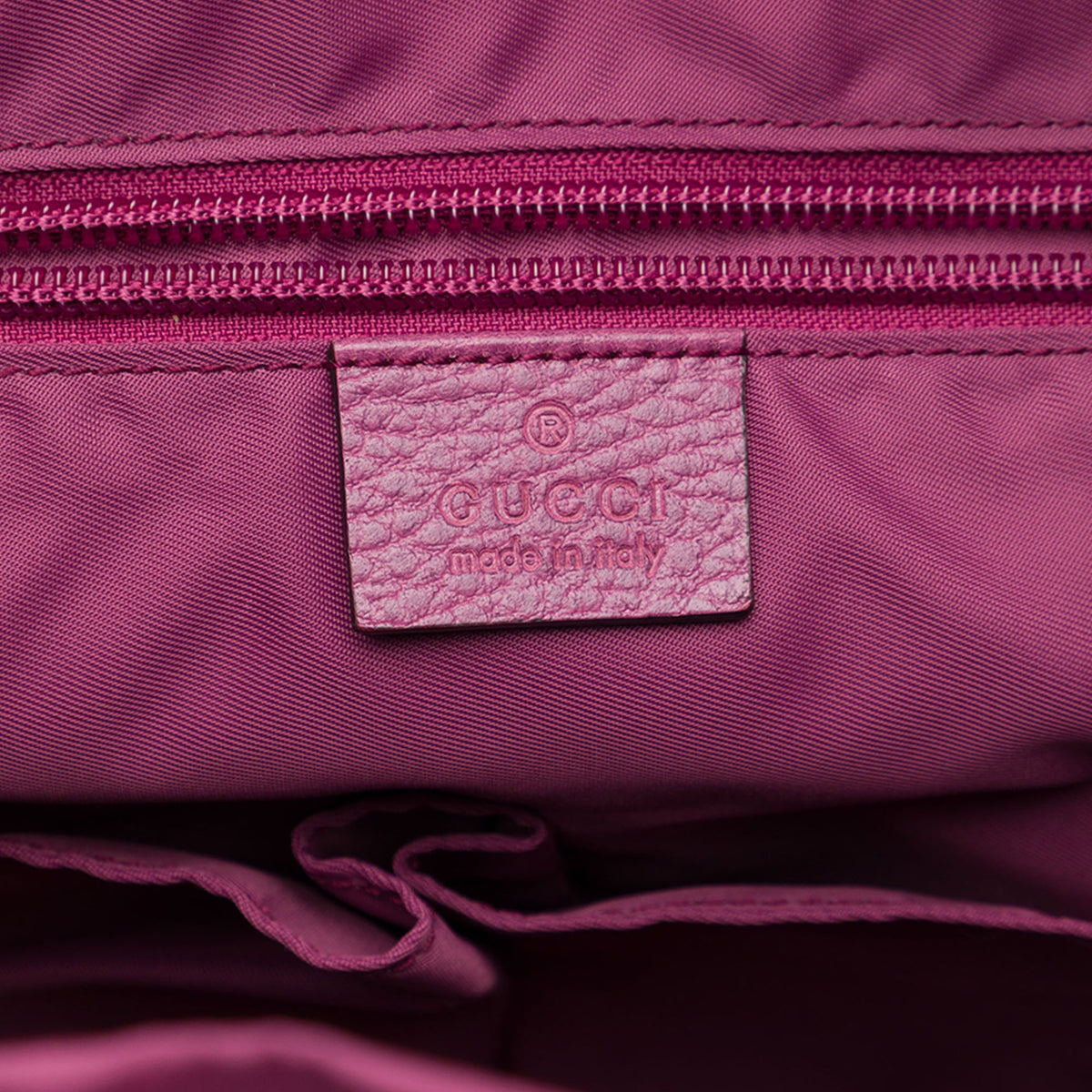 Gucci GG Nylon Double Buckle Backpack — Pink