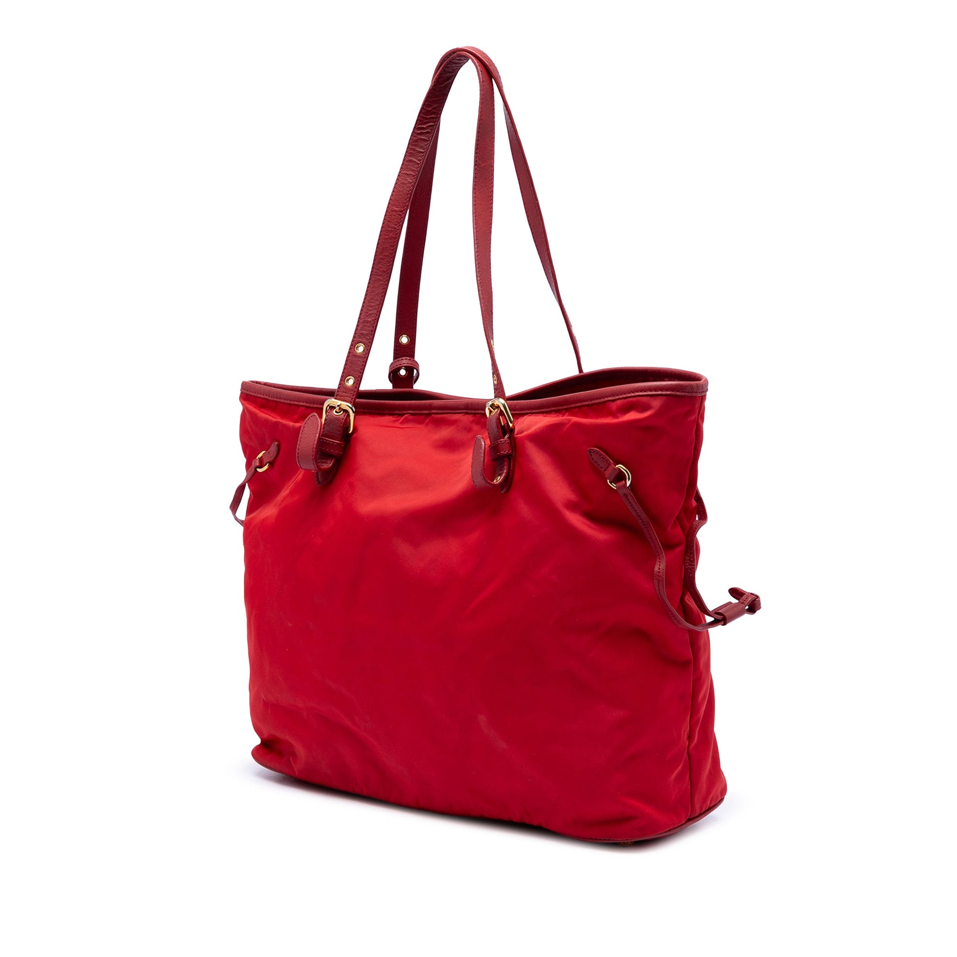 Saffiano Trimmed Tessuto Tote