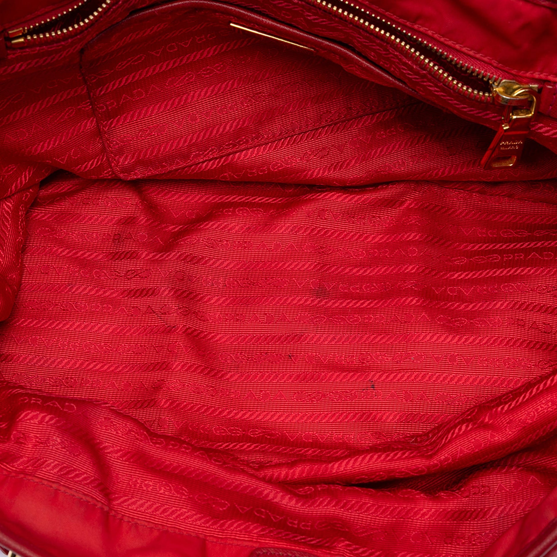 Saffiano Trimmed Tessuto Tote