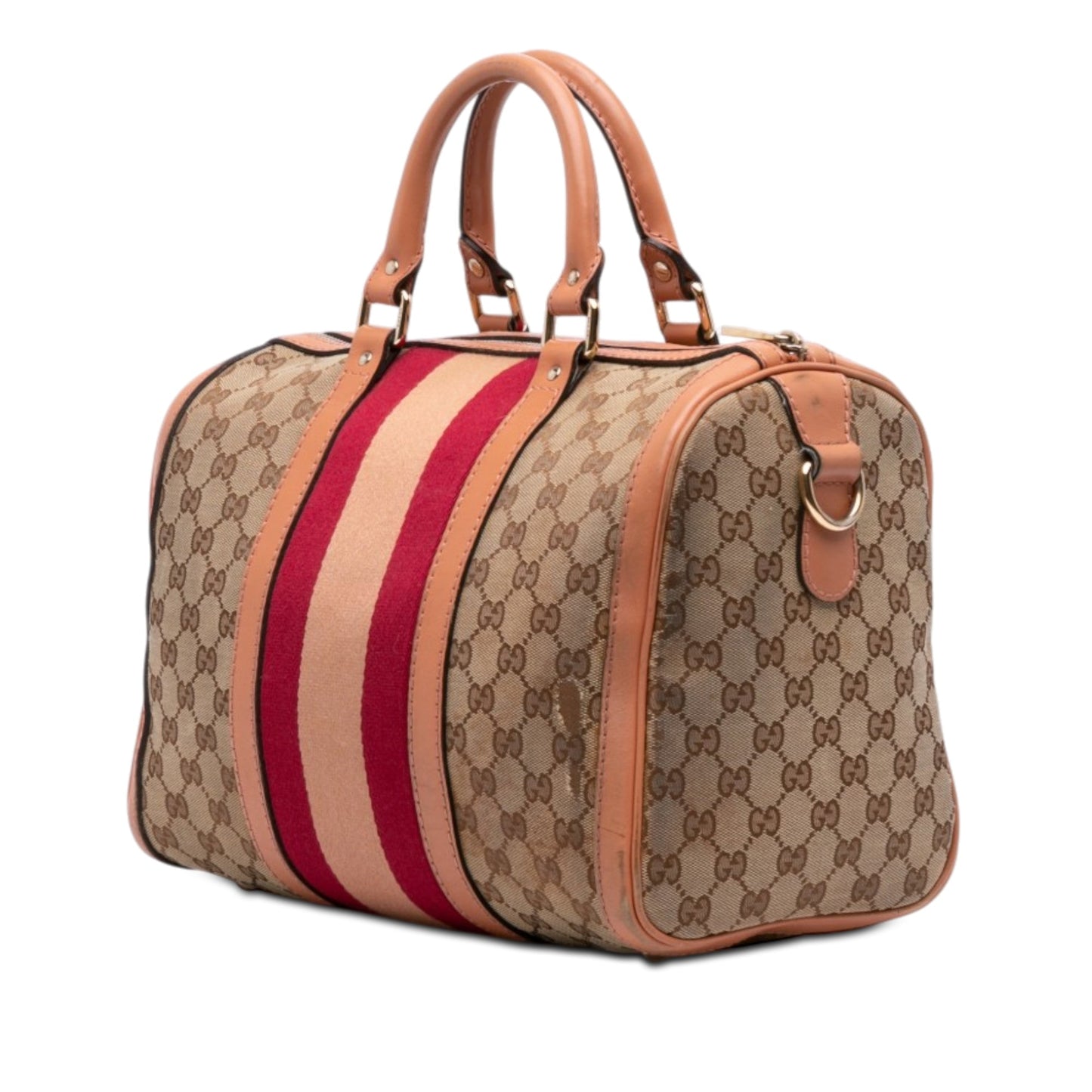 Gucci Medium GG Canvas Web Joy Boston Bag