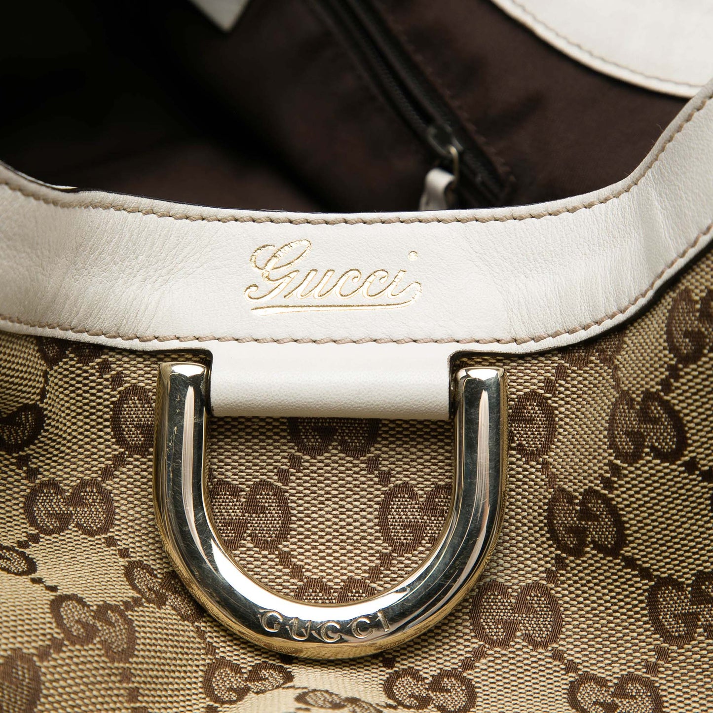 Gucci GG Canvas Abbey D Ring Shoulder Bag