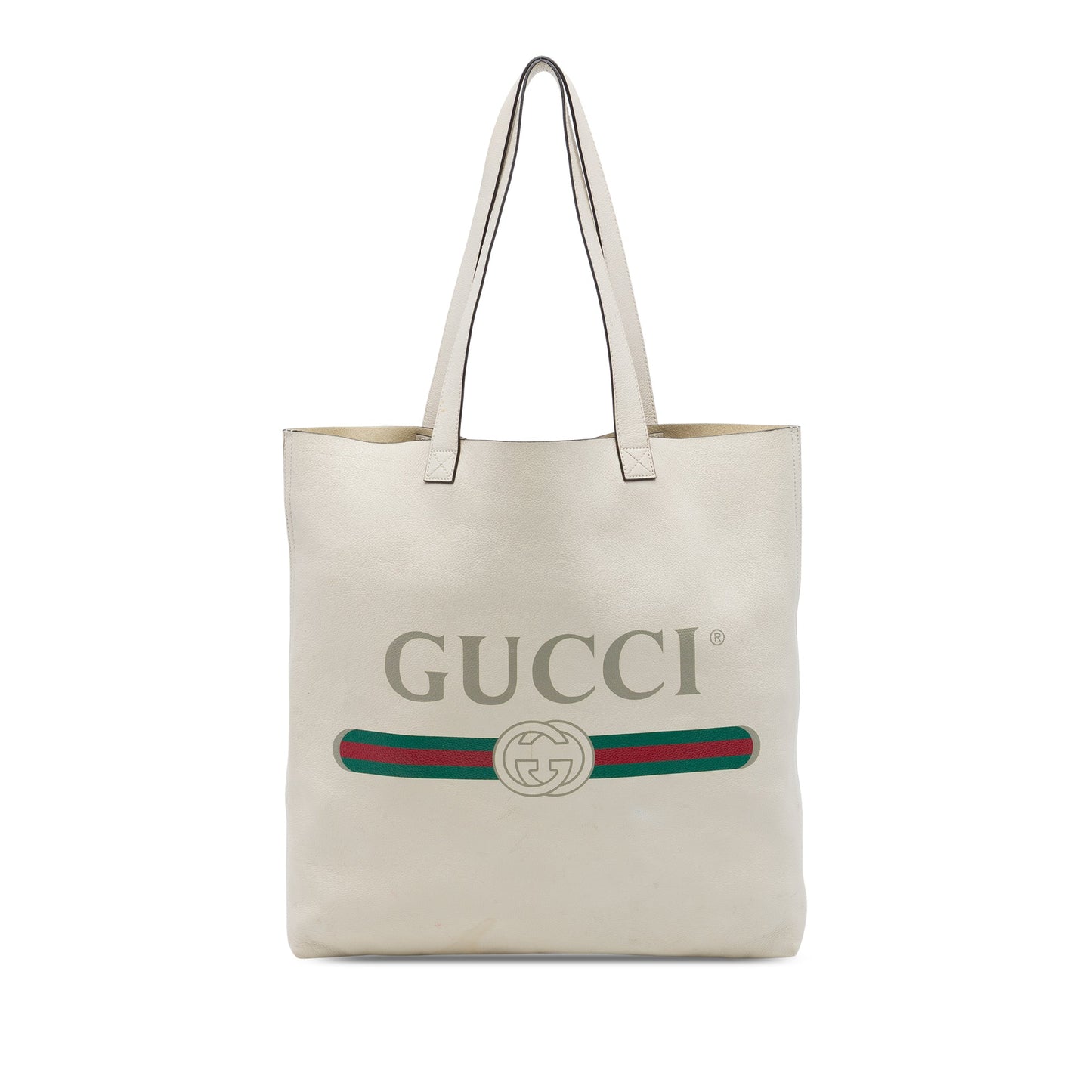 Gucci Calfskin Logo Tote