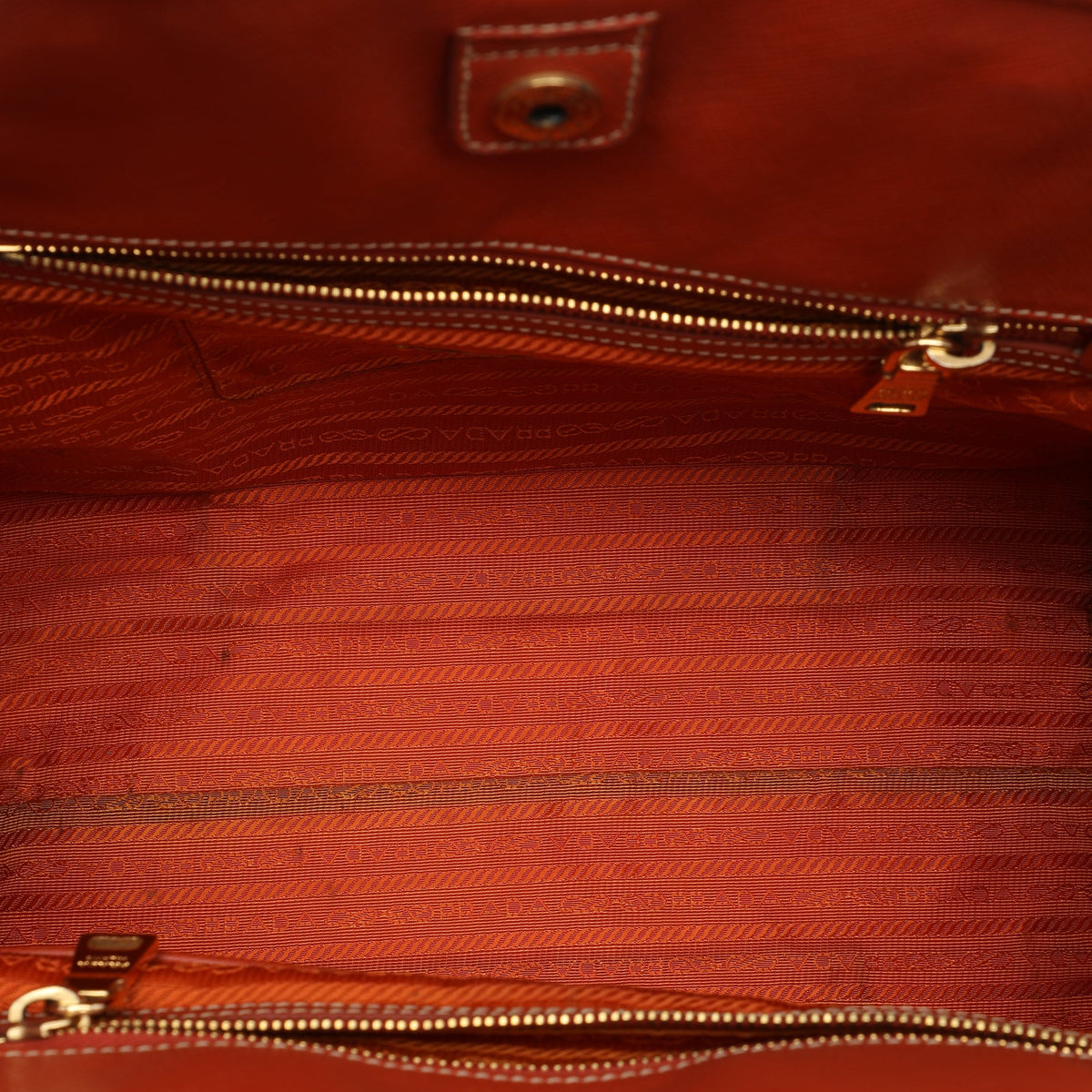 Prada Saffiano Trimmed Denim Open Convertible Tote