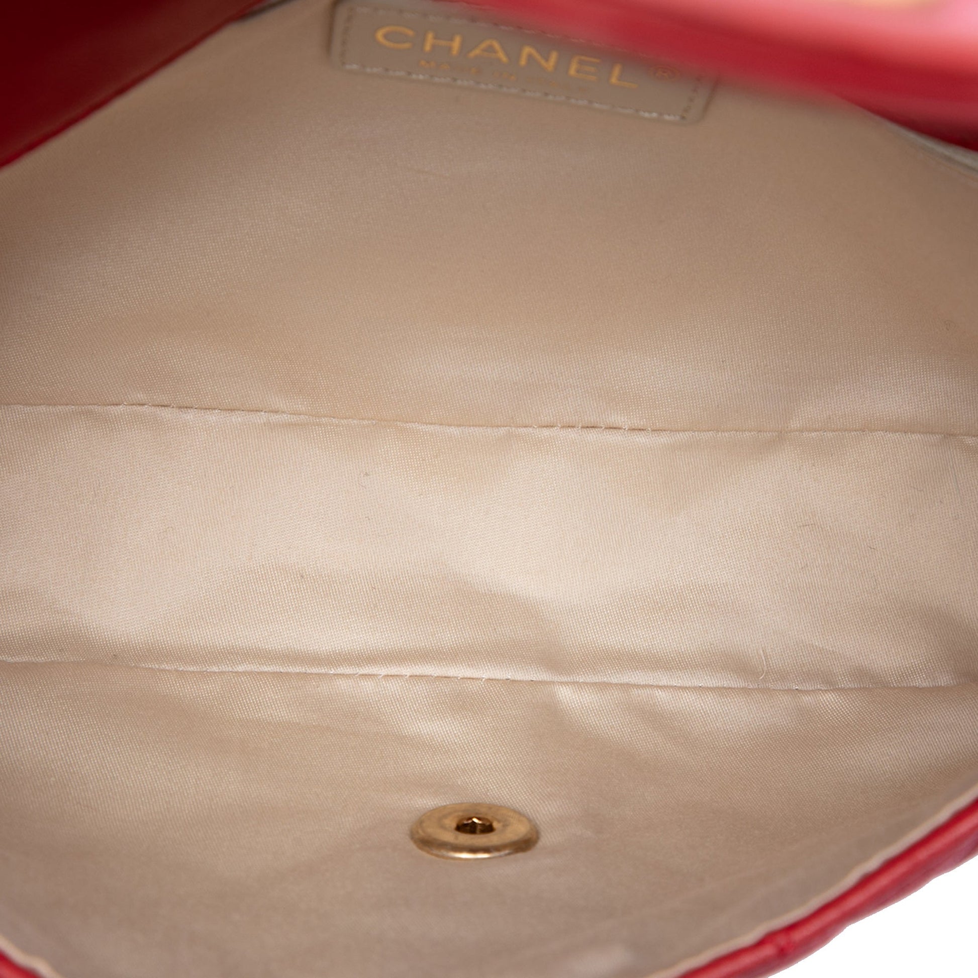 Chanel Medium Classic Lambskin Marine Charms Single Flap