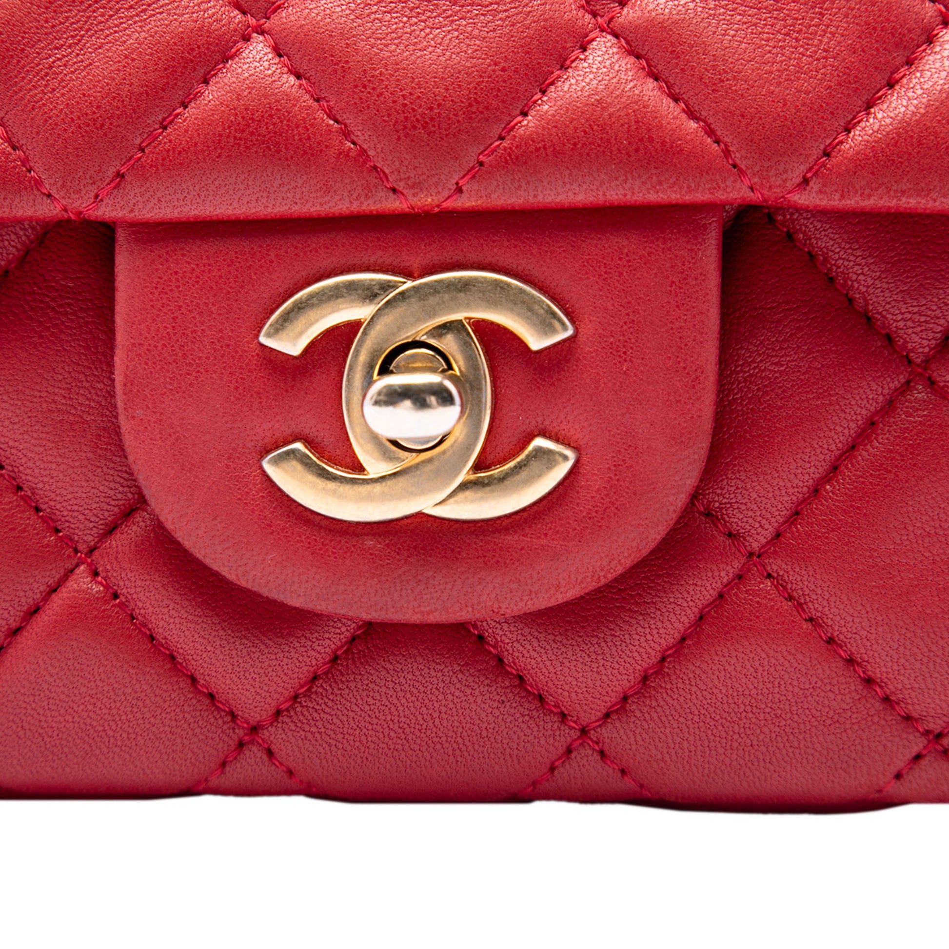 Chanel Medium Classic Lambskin Marine Charms Single Flap