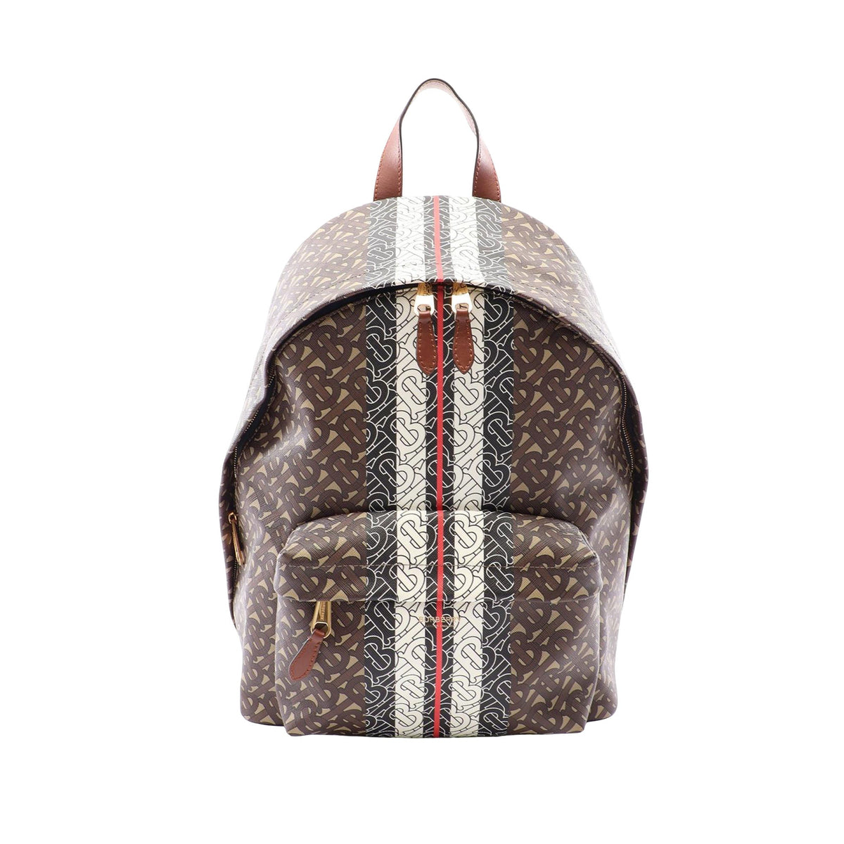 Burberry Monogram Stripe E-Canvas Backpack