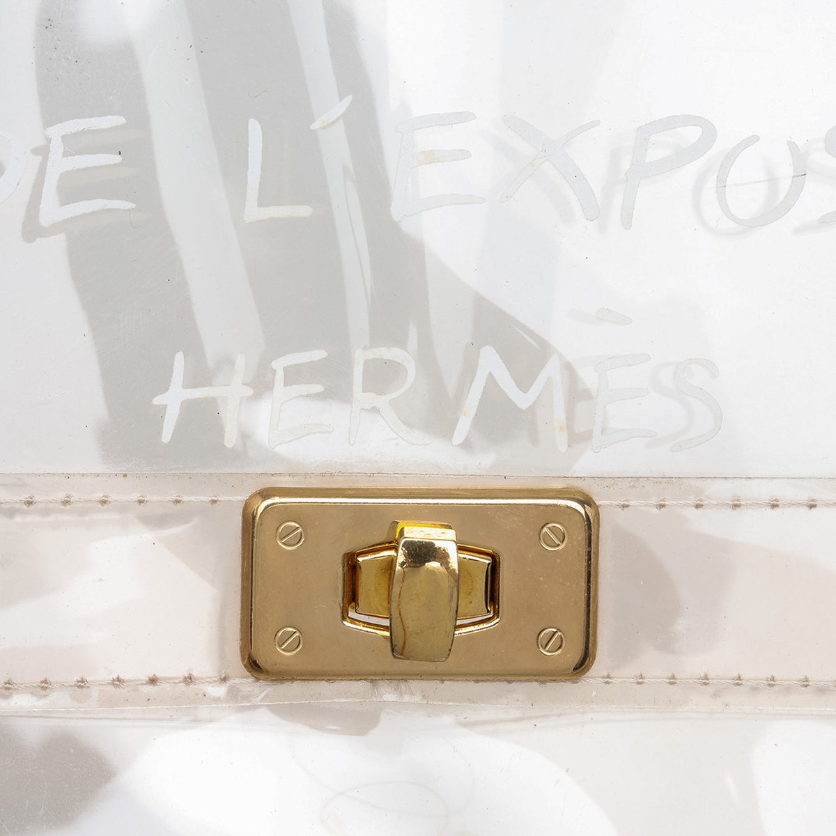 Hermès Vinyl Souvenir De L Exposition Kelly Handbag