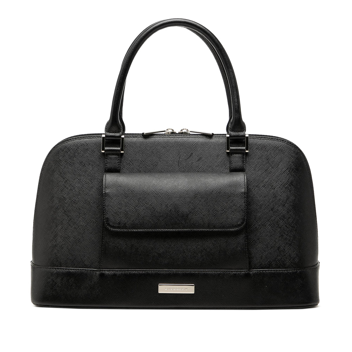 Burberry Calf Leather Handbag — Black