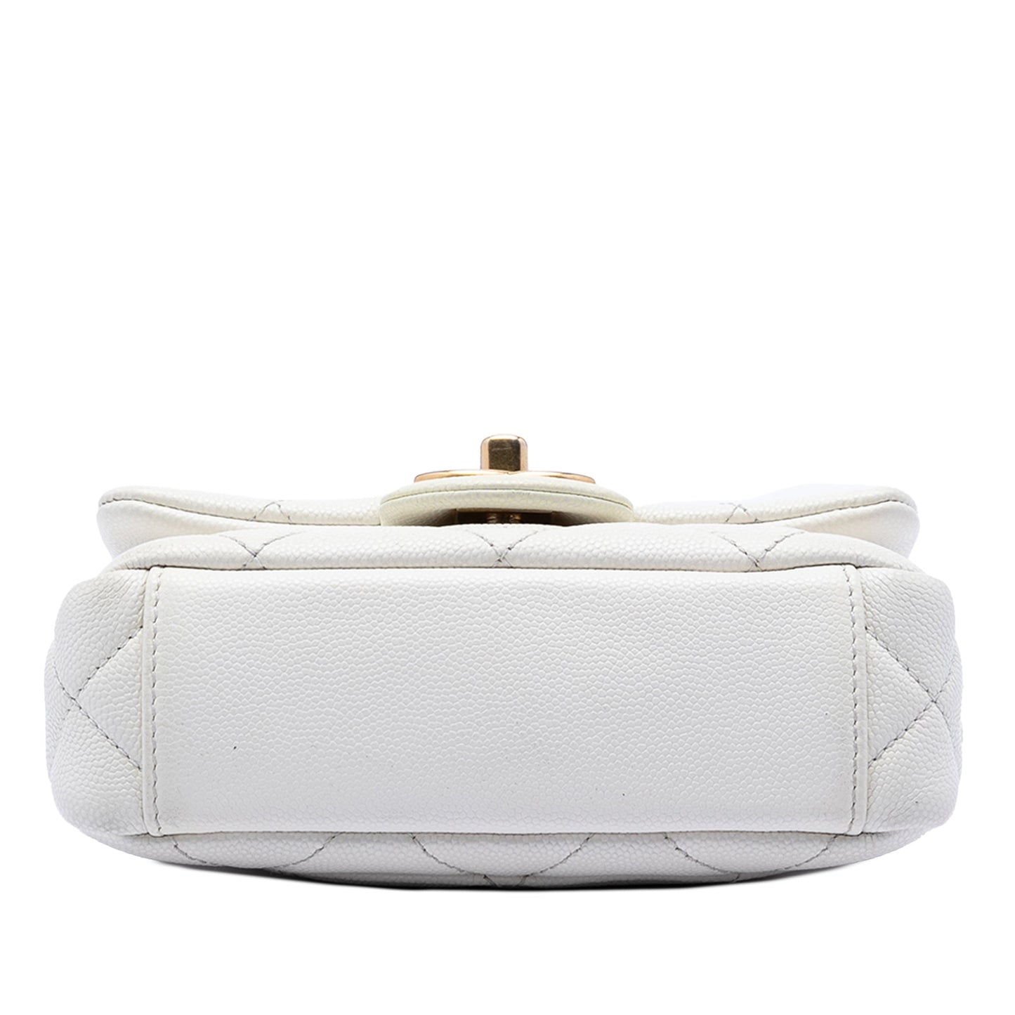 Chanel Mini Quilted Caviar Twist Your Buttons Flap