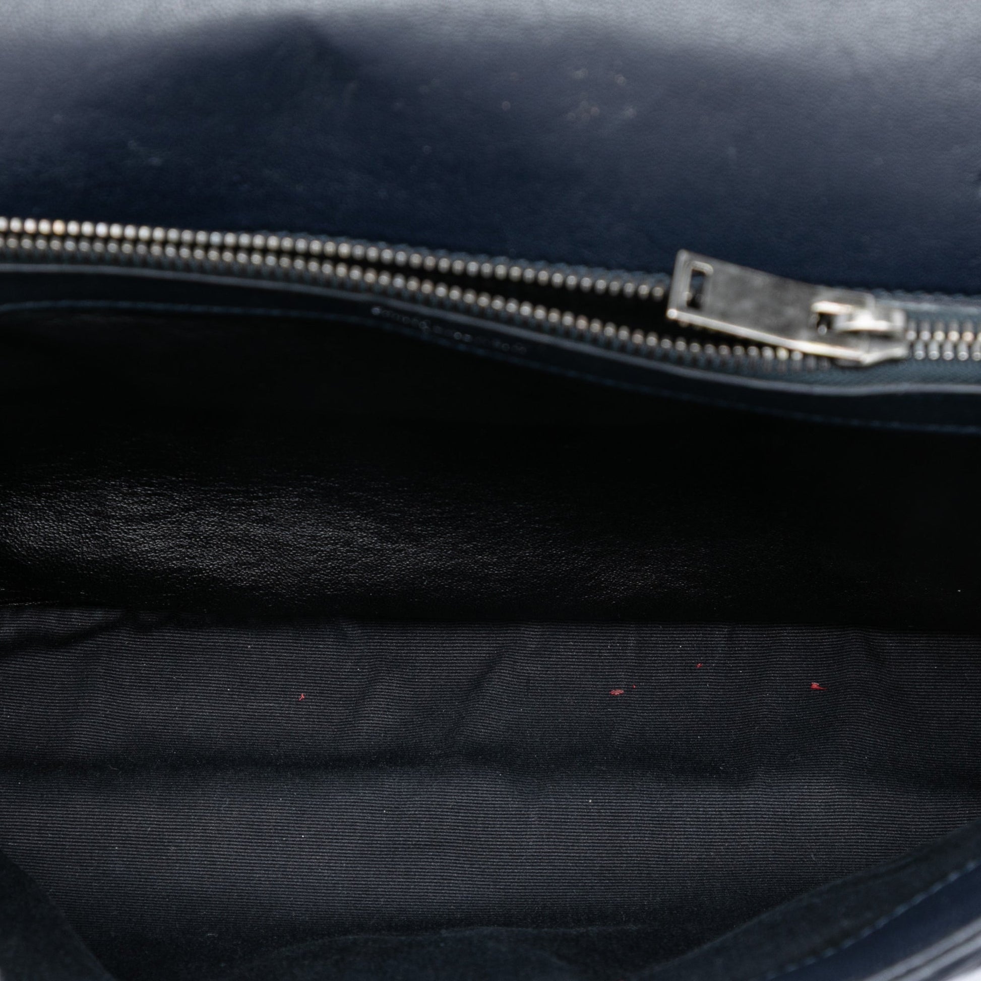 Saint Laurent Large Chevron Sheepskin Monogram College Satchel