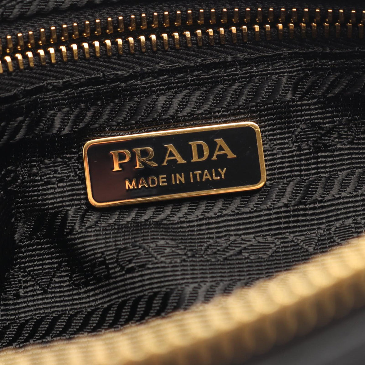 Prada Vitello Daino Crossbody — Black