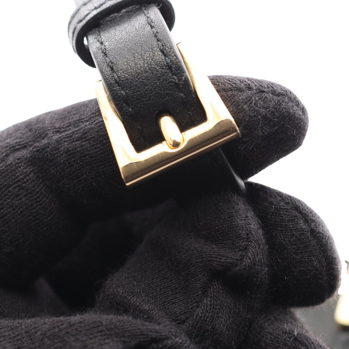 Prada Vitello Daino Crossbody — Black