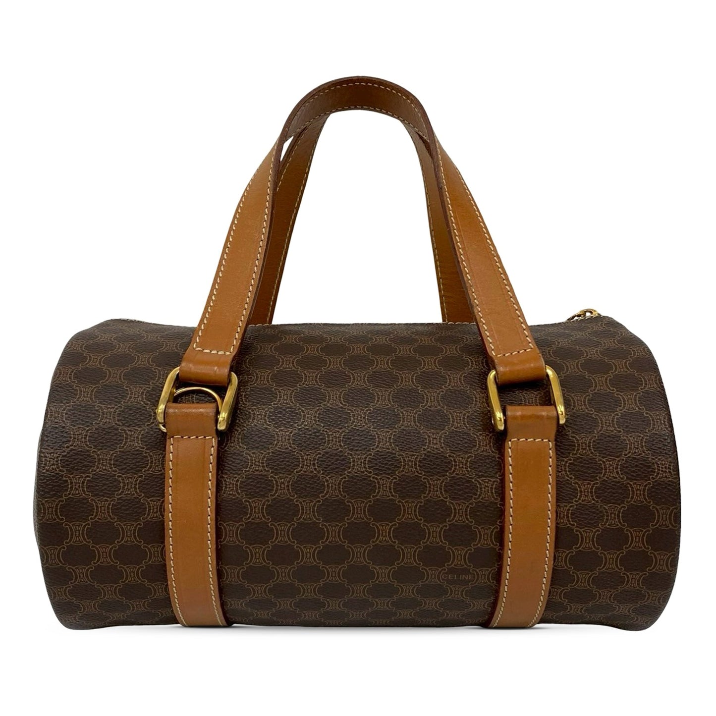 Celine Macadam Coated Canvas Boston Bag