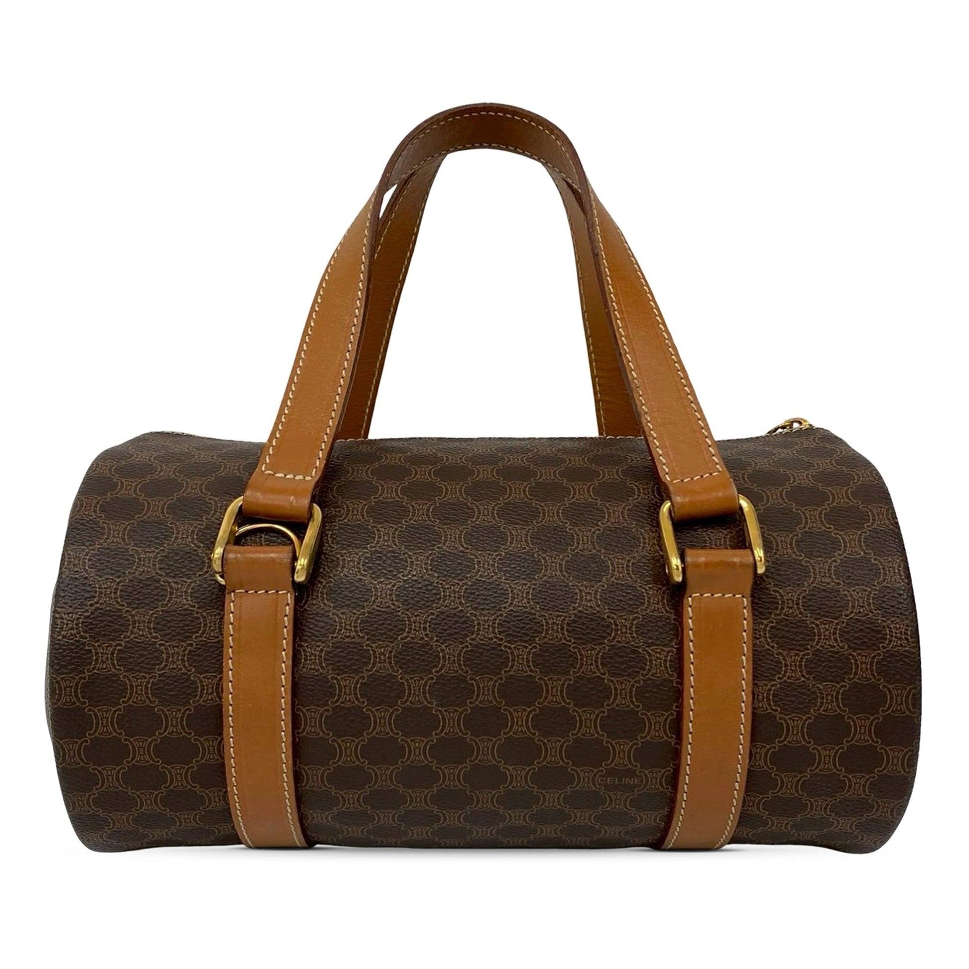 Celine Macadam Coated Canvas Boston Bag