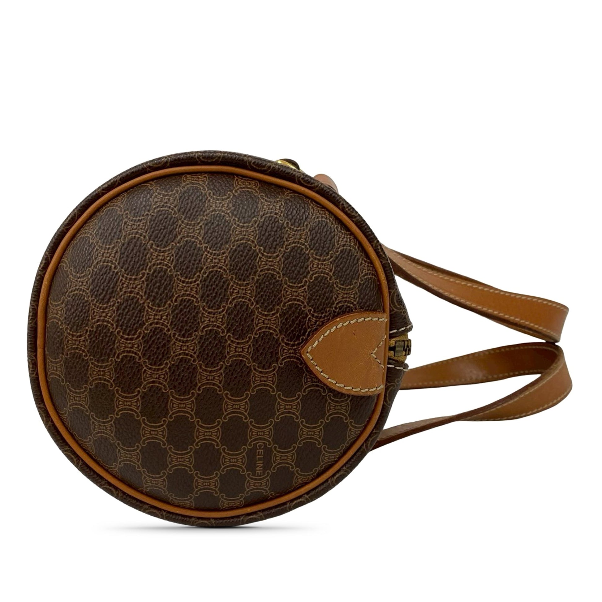 Celine Macadam Coated Canvas Boston Bag