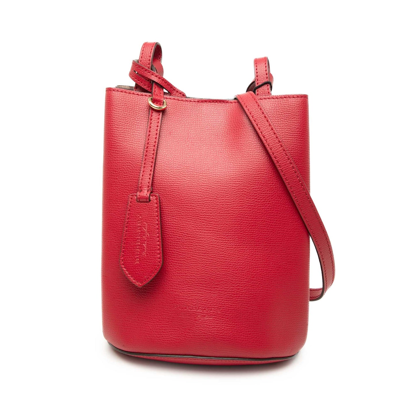 Burberry Grained Calfskin Lorne Bucket Bag