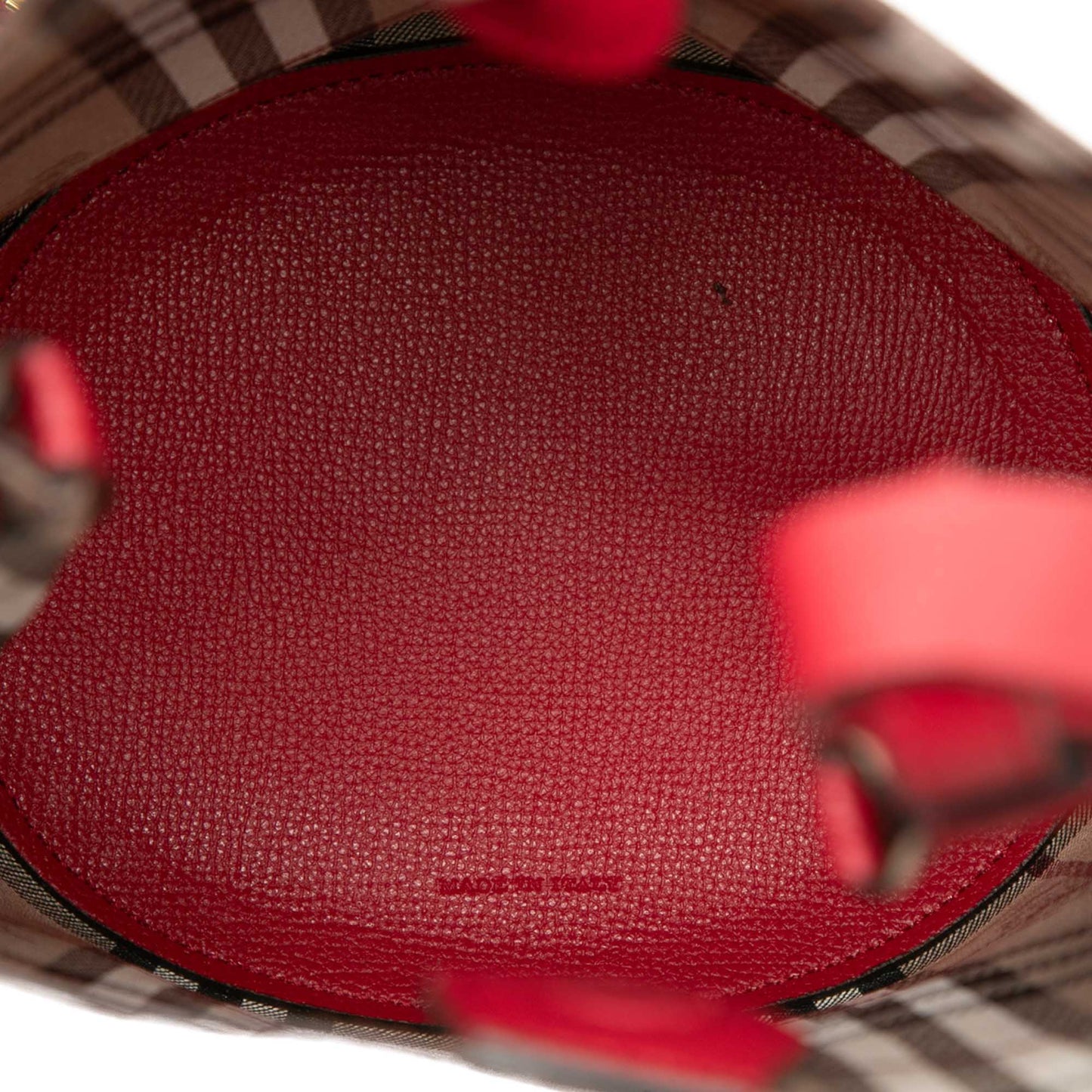 Burberry Grained Calfskin Lorne Bucket Bag