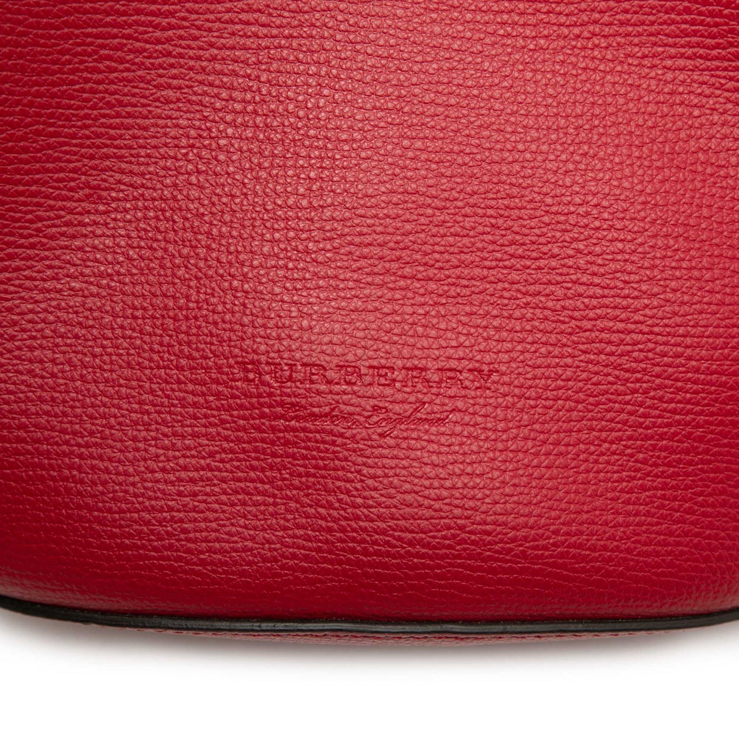 Burberry Grained Calfskin Lorne Bucket Bag