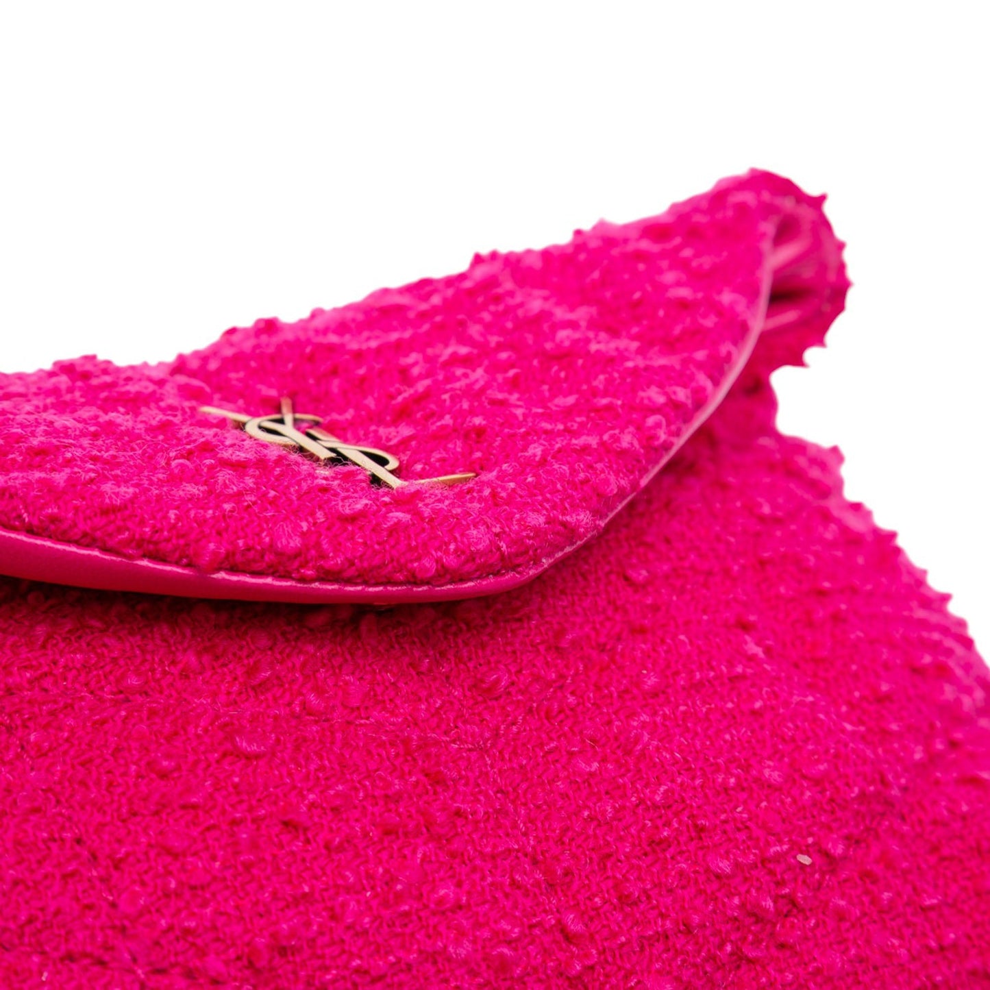 Saint Laurent Toy Matelasse Boucle Tweed Monogram LouLou Puffer Crossbody