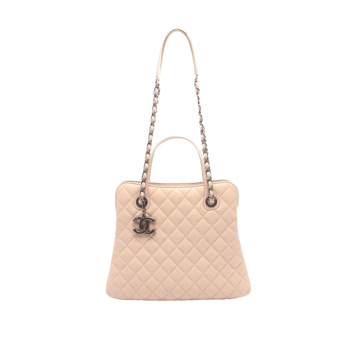 Chanel CC Quilted Lambskin Satchel