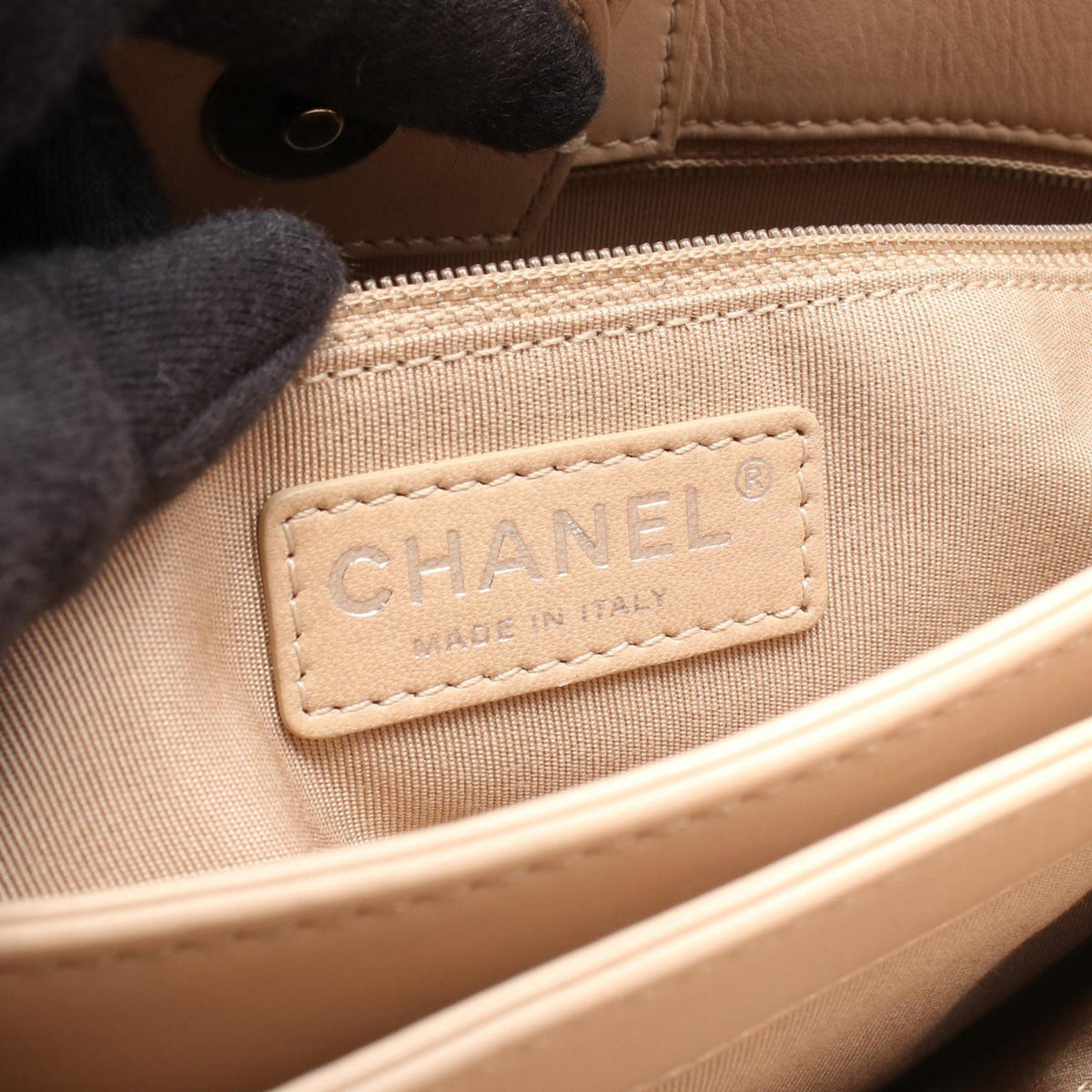 Chanel CC Quilted Lambskin Satchel
