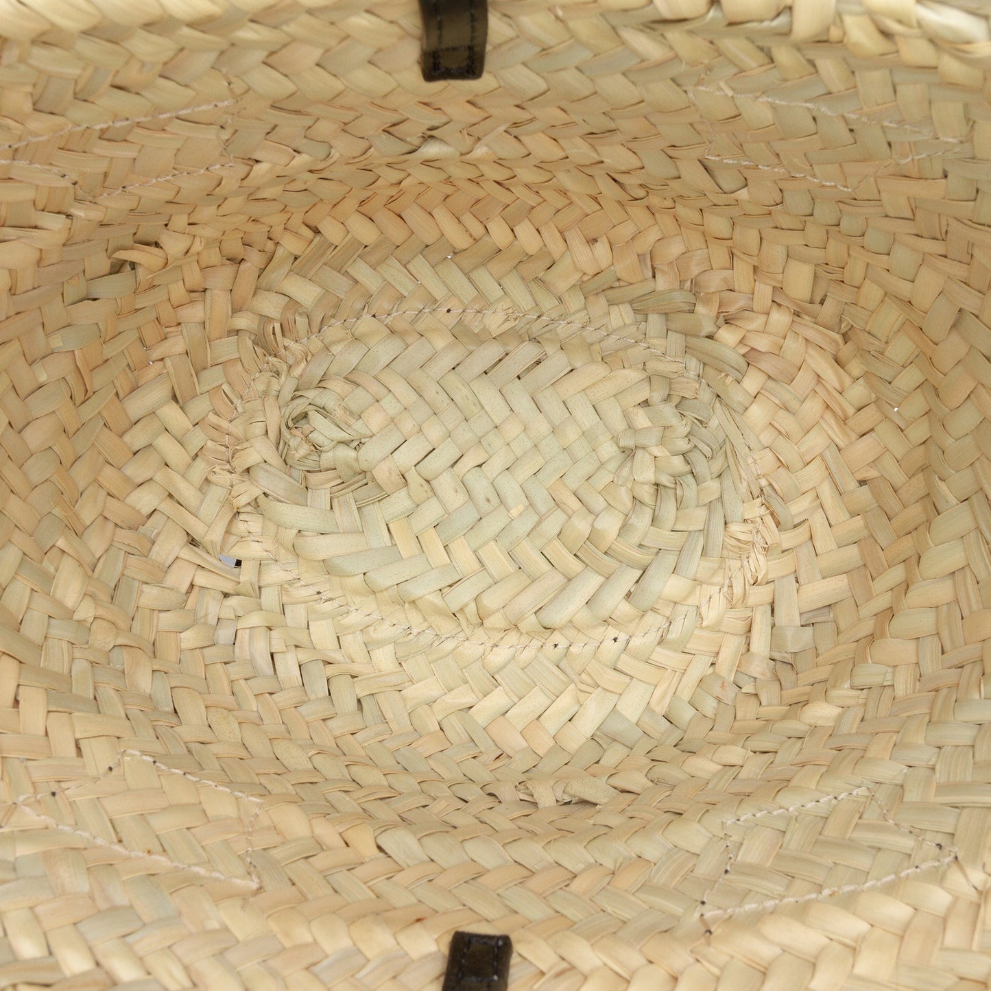 Chloé Small Raffia and Smooth Calfskin Sense Basket Tote