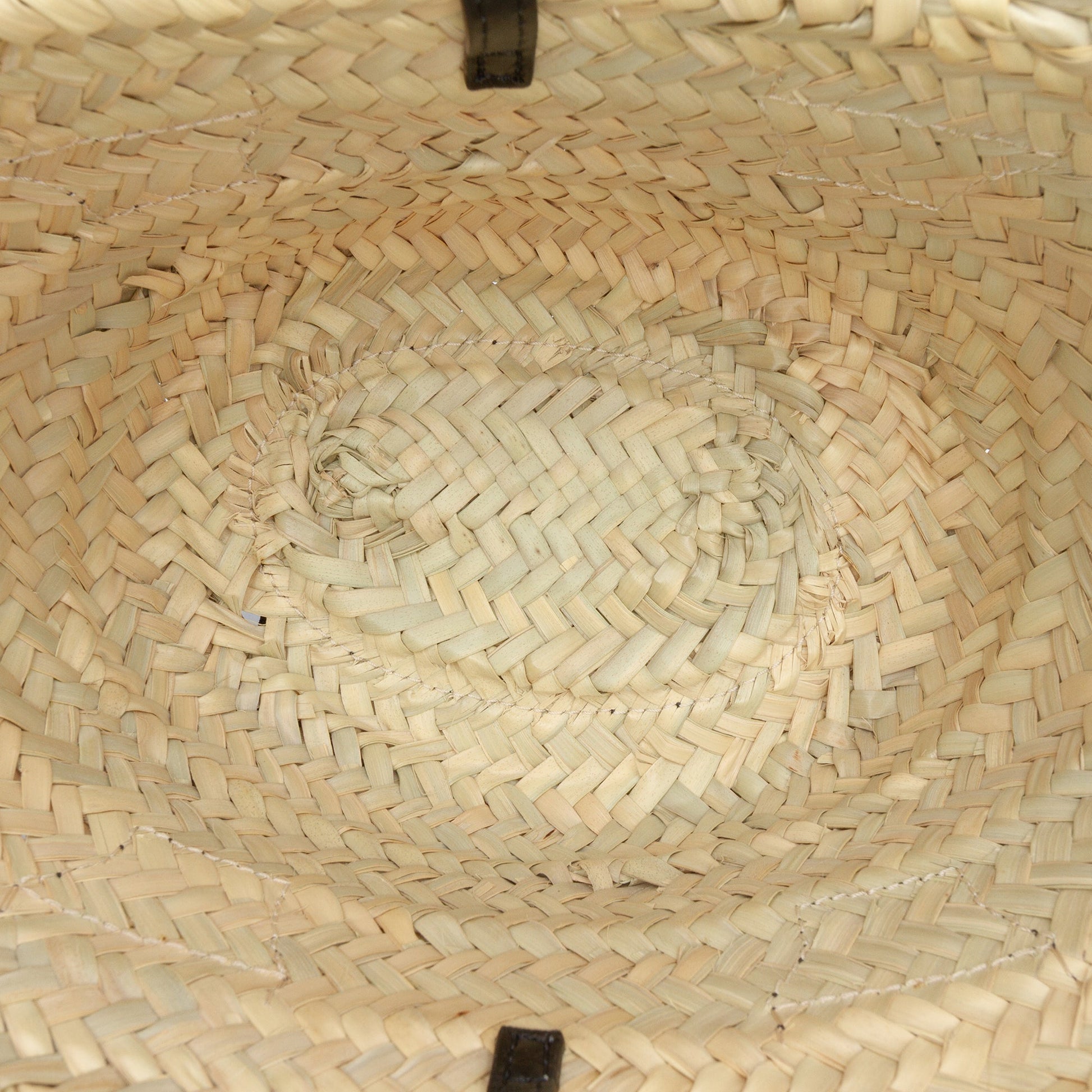Chloé Small Raffia and Smooth Calfskin Sense Basket Tote