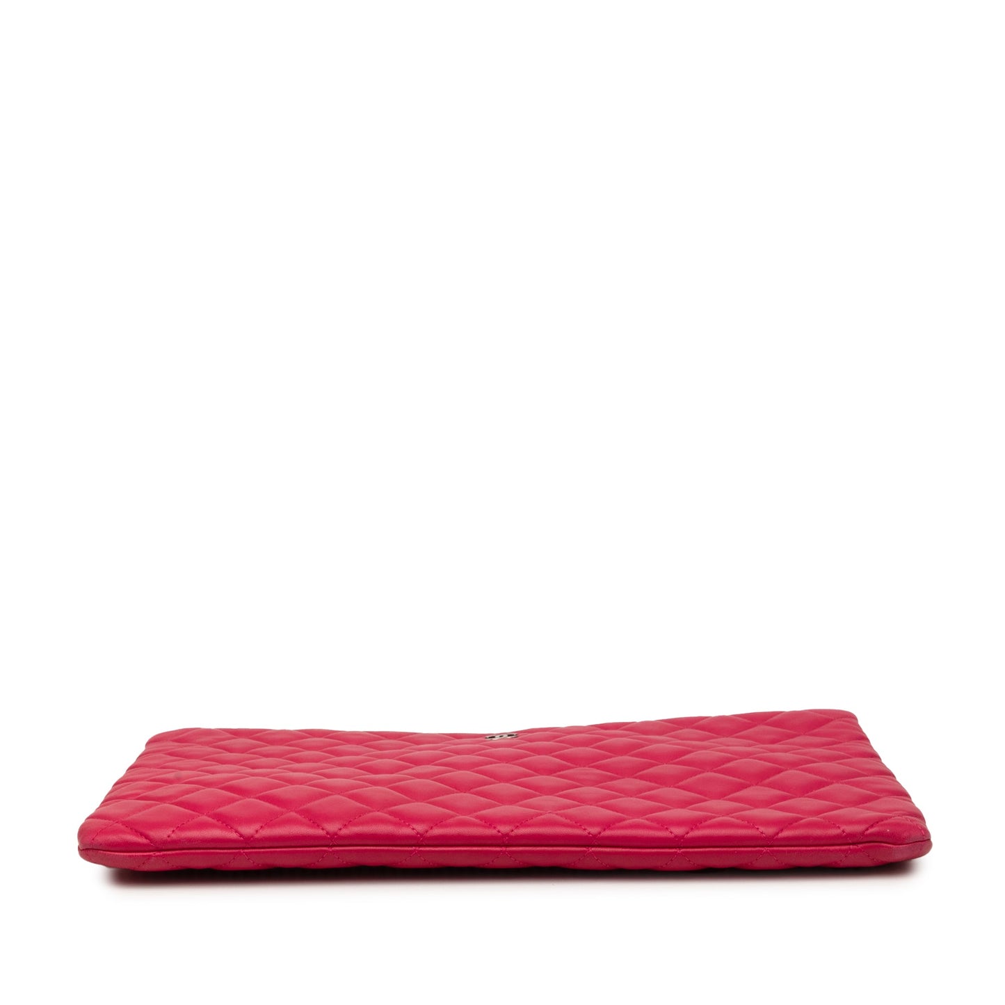 Chanel Large Quilted Lambskin O Case Clutch