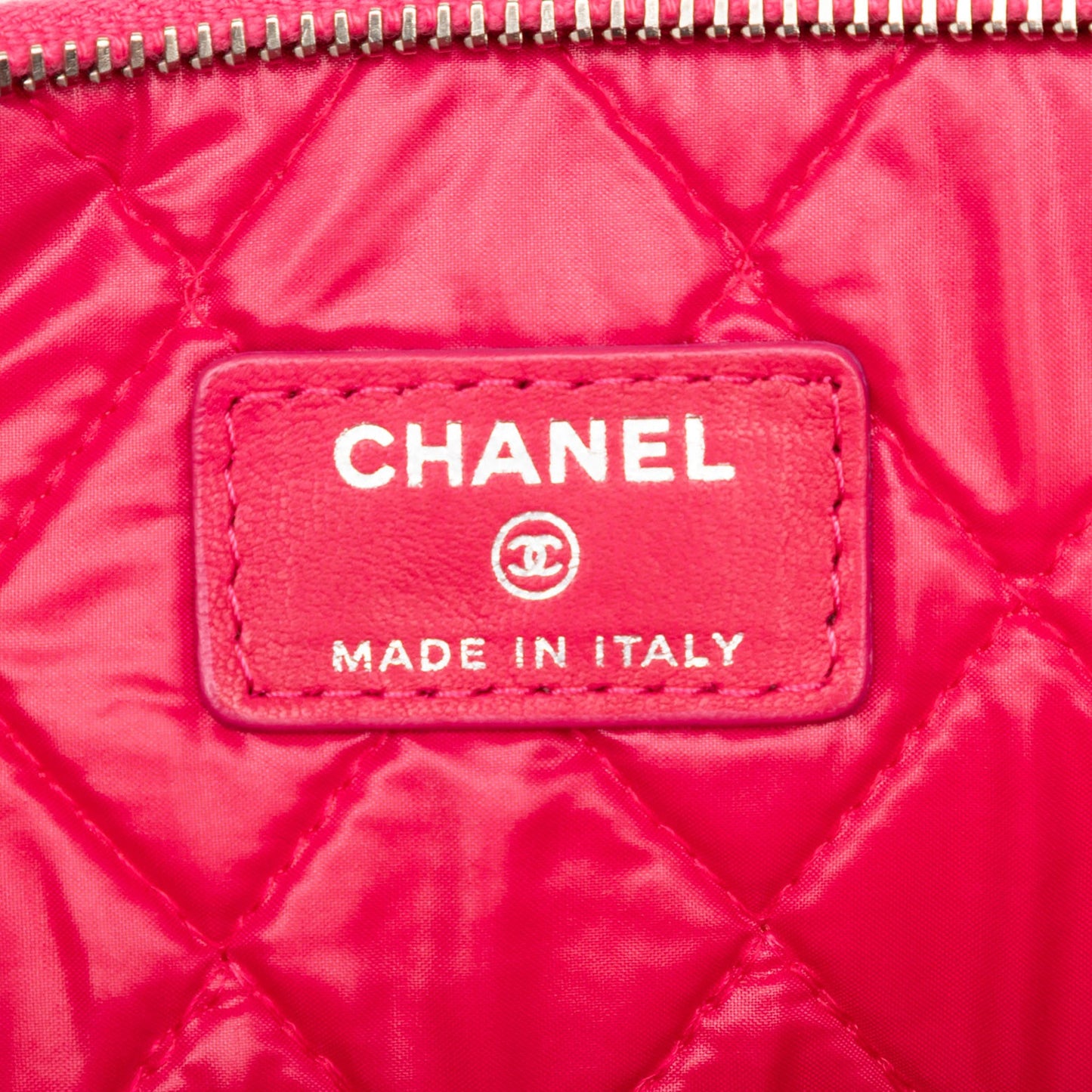 Chanel Large Quilted Lambskin O Case Clutch