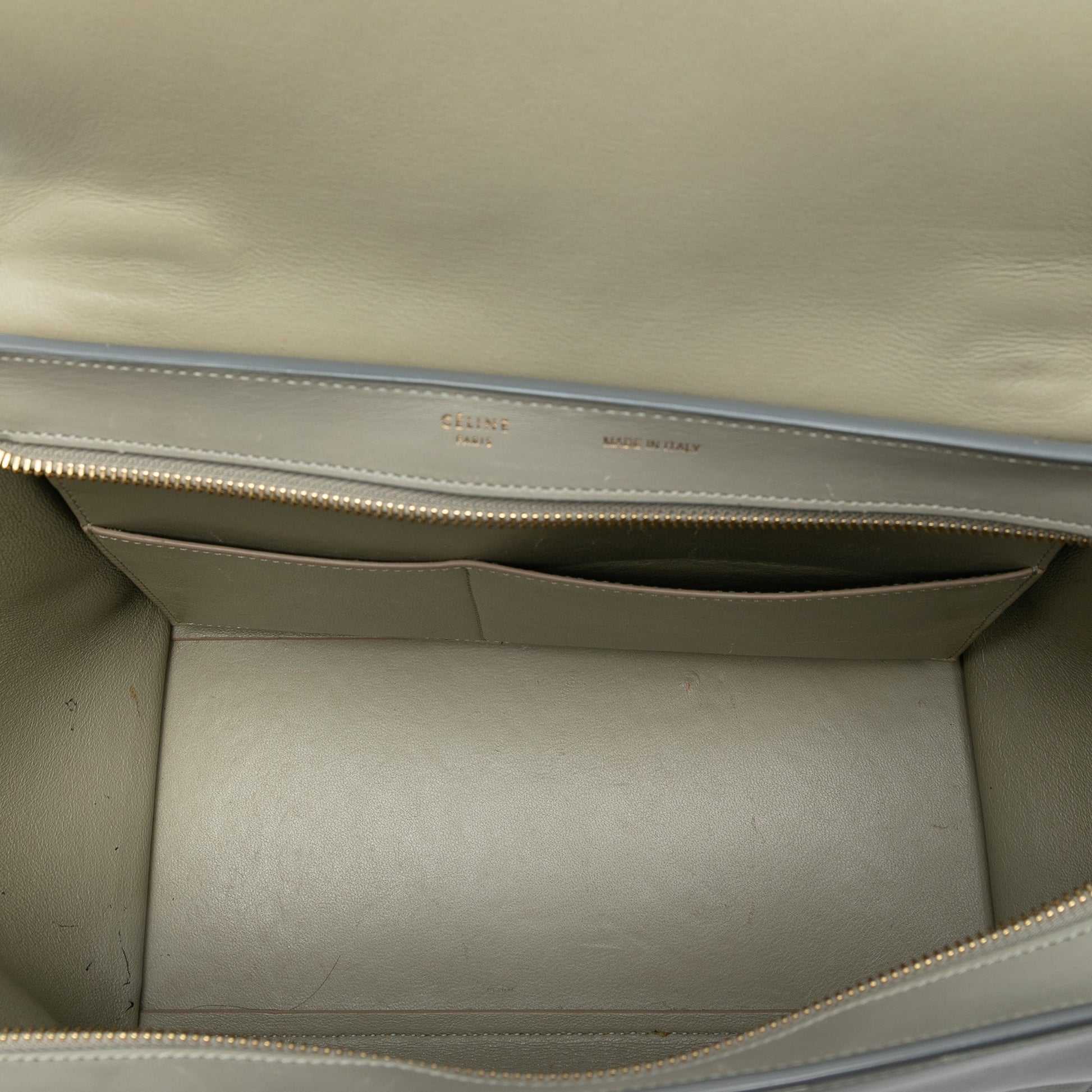 Celine Medium Tricolor Trapeze Satchel