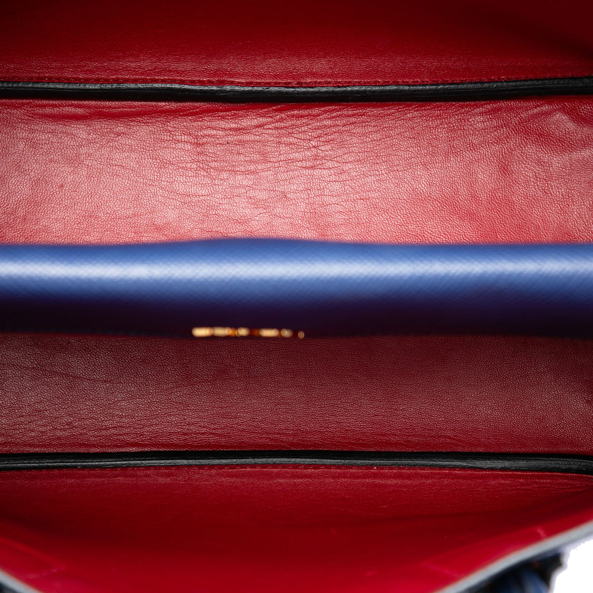 Prada Medium Saffiano Cuir Double Handle Satchel — Blue