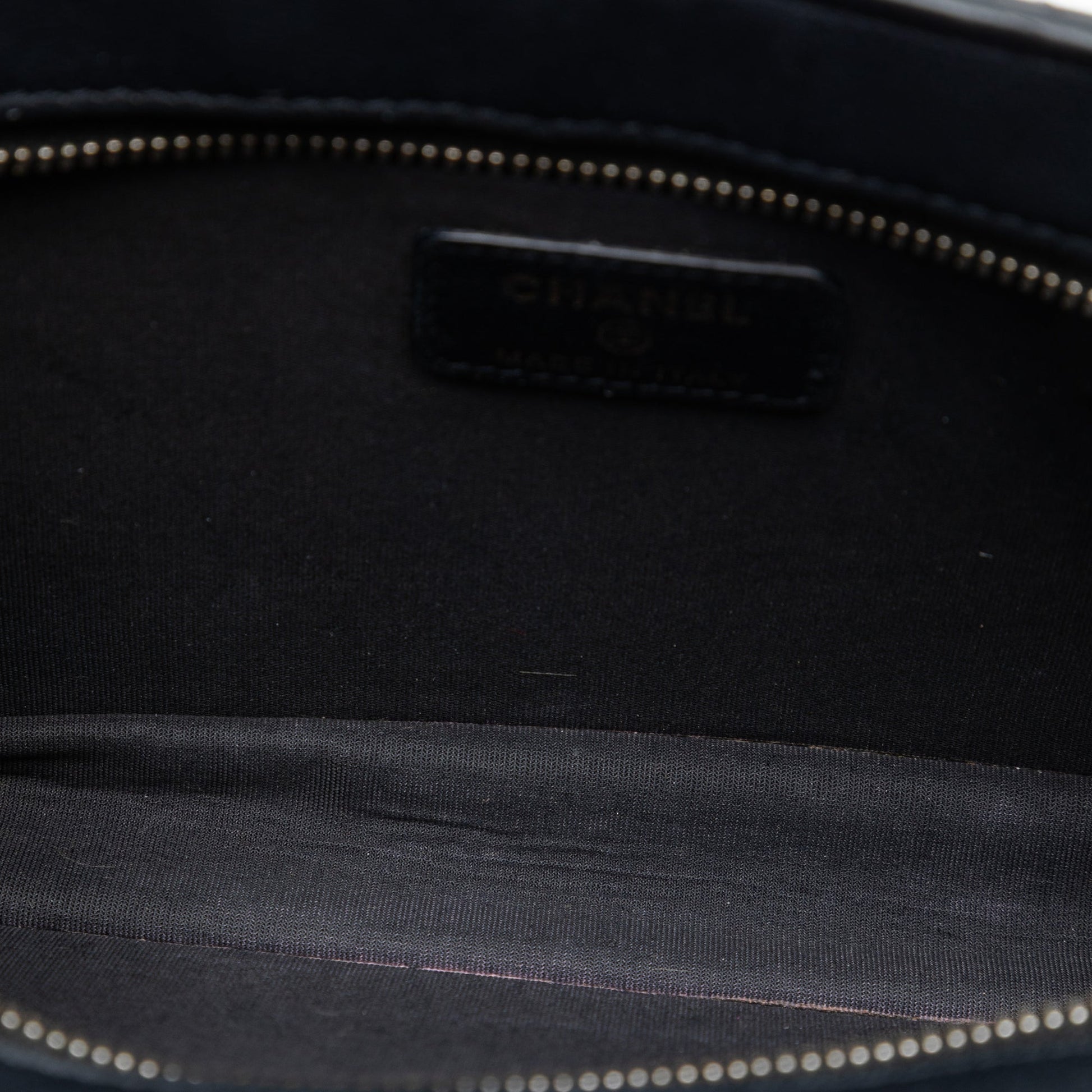 Chanel Quilted Lambskin Front Pocket Clutch With Chain