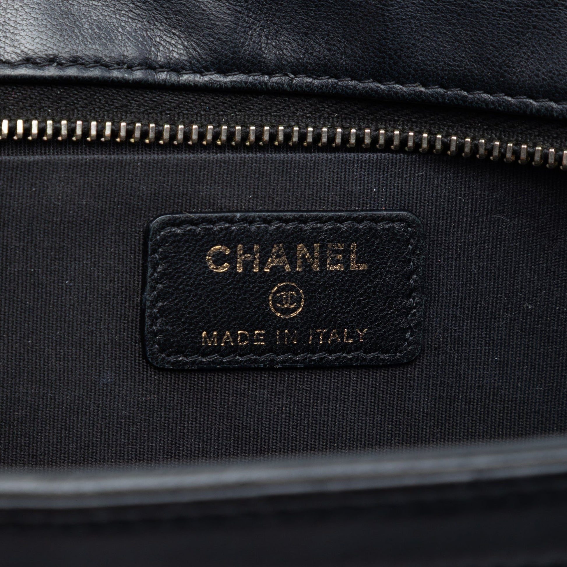 Chanel Quilted Lambskin Front Pocket Clutch With Chain